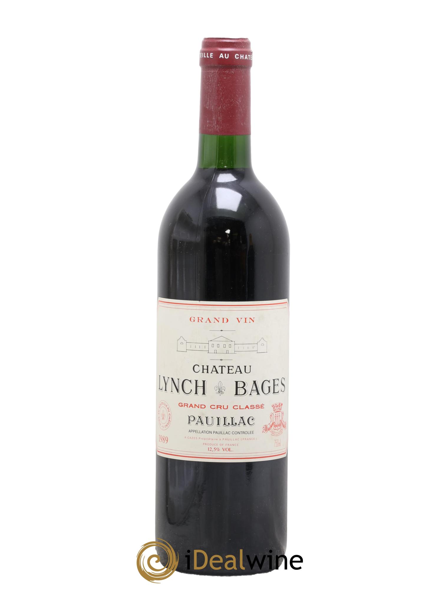Château Lynch Bages 5ème Grand Cru Classé 1989 - Lot de 1 bouteille - 0