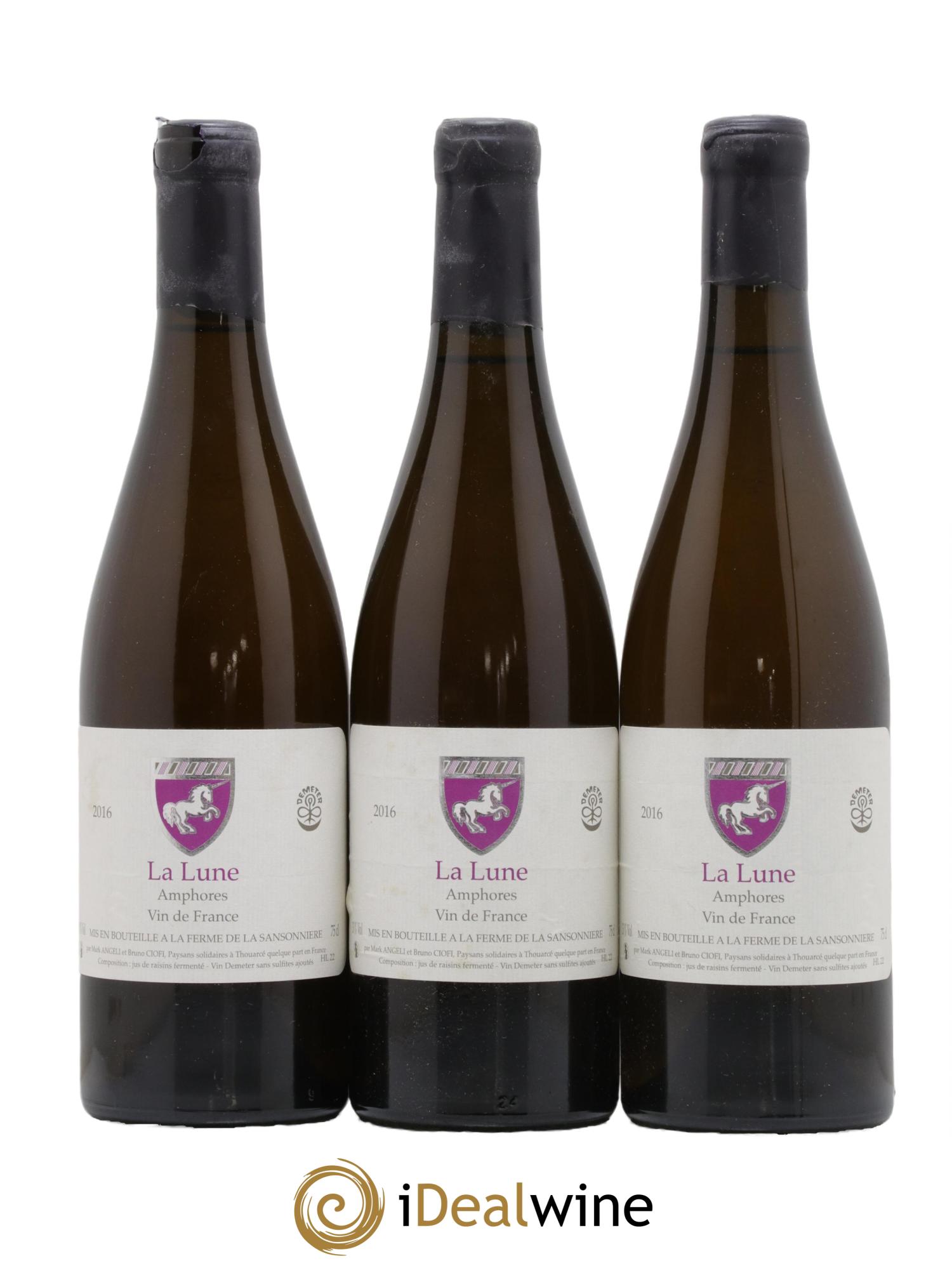 Vin de France La Lune Amphores Mark Angeli (Domaine) - Ferme de la Sansonnière 2016 - Lot de 3 bouteilles - 0