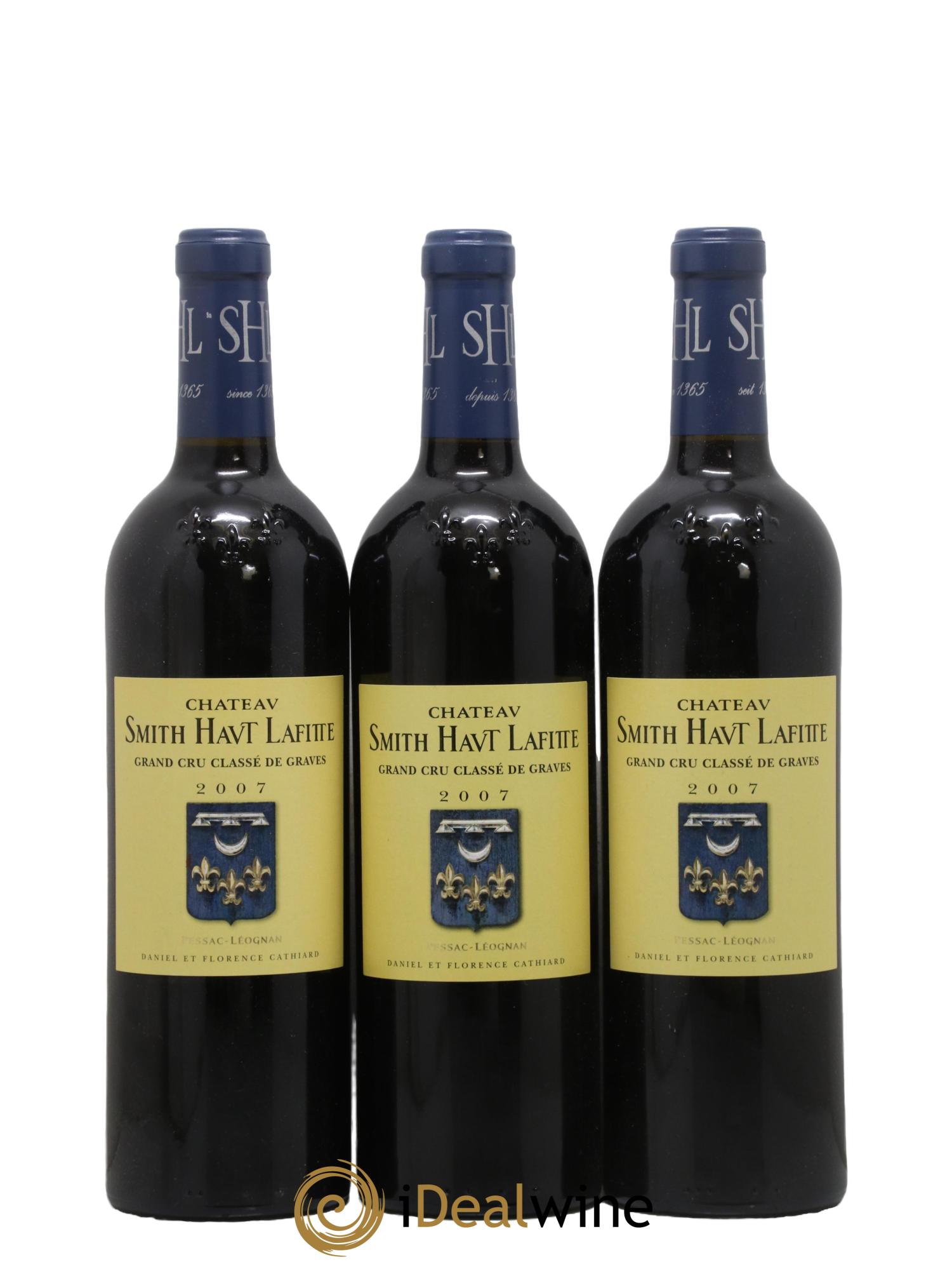 Château Smith Haut Lafitte Cru Classé de Graves 2007 - Lot de 3 bouteilles - 0