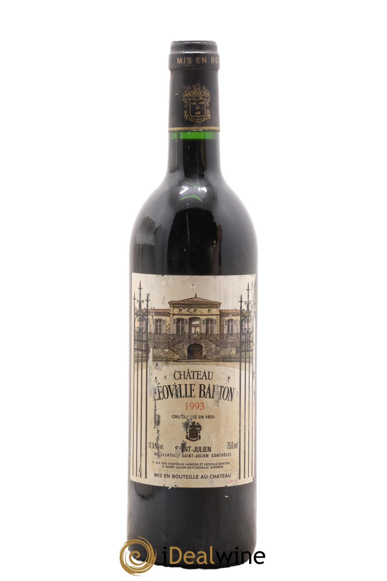 Château Léoville Barton 2ème Grand Cru Classé 1993 - Lot de 1 bouteille - 0