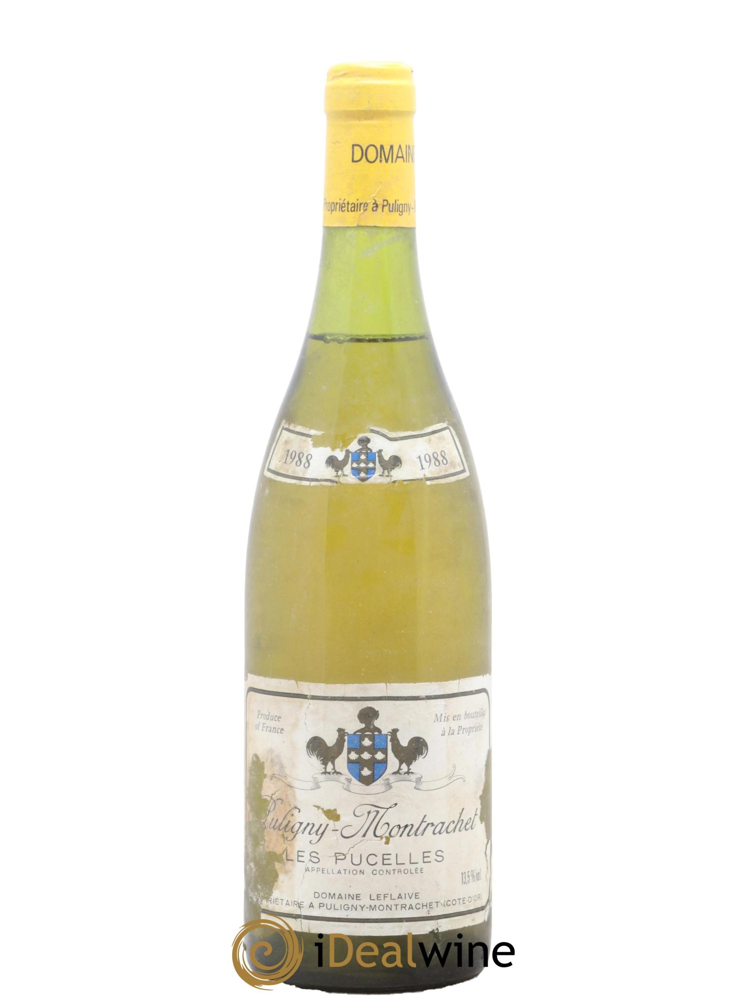 Puligny-Montrachet 1er Cru Les Pucelles Leflaive (Domaine) 1988 - Lot de 1 bouteille - 0