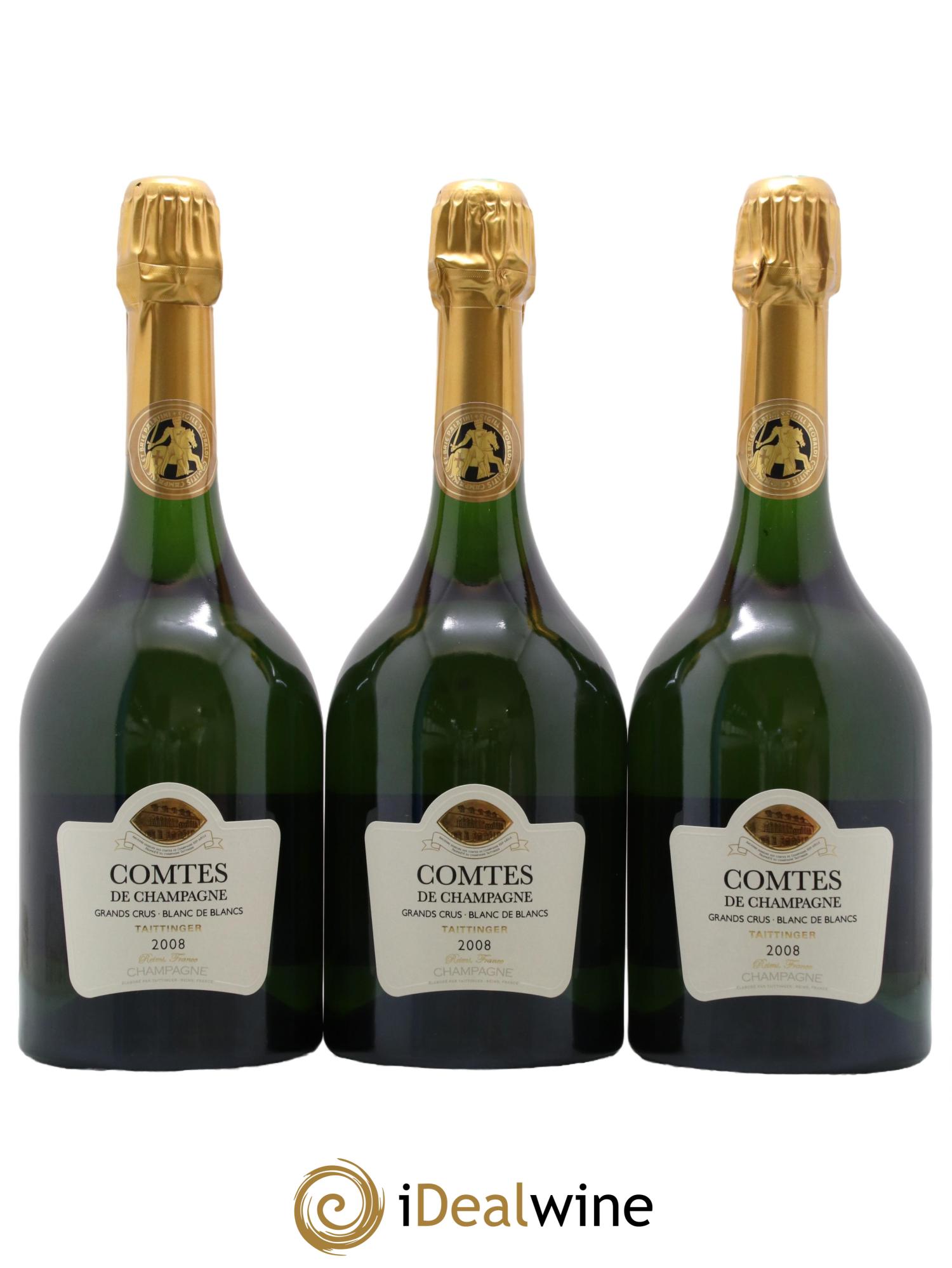 Comtes de Champagne Taittinger 2008 - Lot de 3 bouteilles - 0