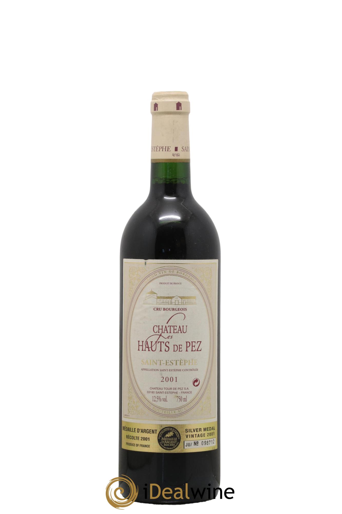 Saint-Estèphe Château les Hauts de Pez 2001 - Posten von 1 Flasche - 0
