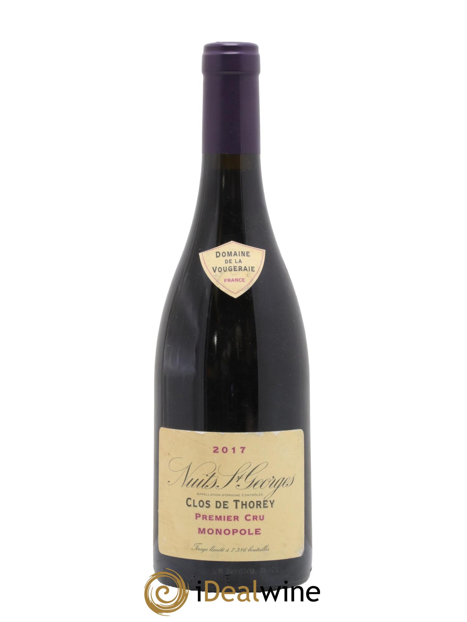 Nuits-Saint-Georges 1er Cru Clos de Thorey La Vougeraie 2017 - Lot of 1 bottle - 0