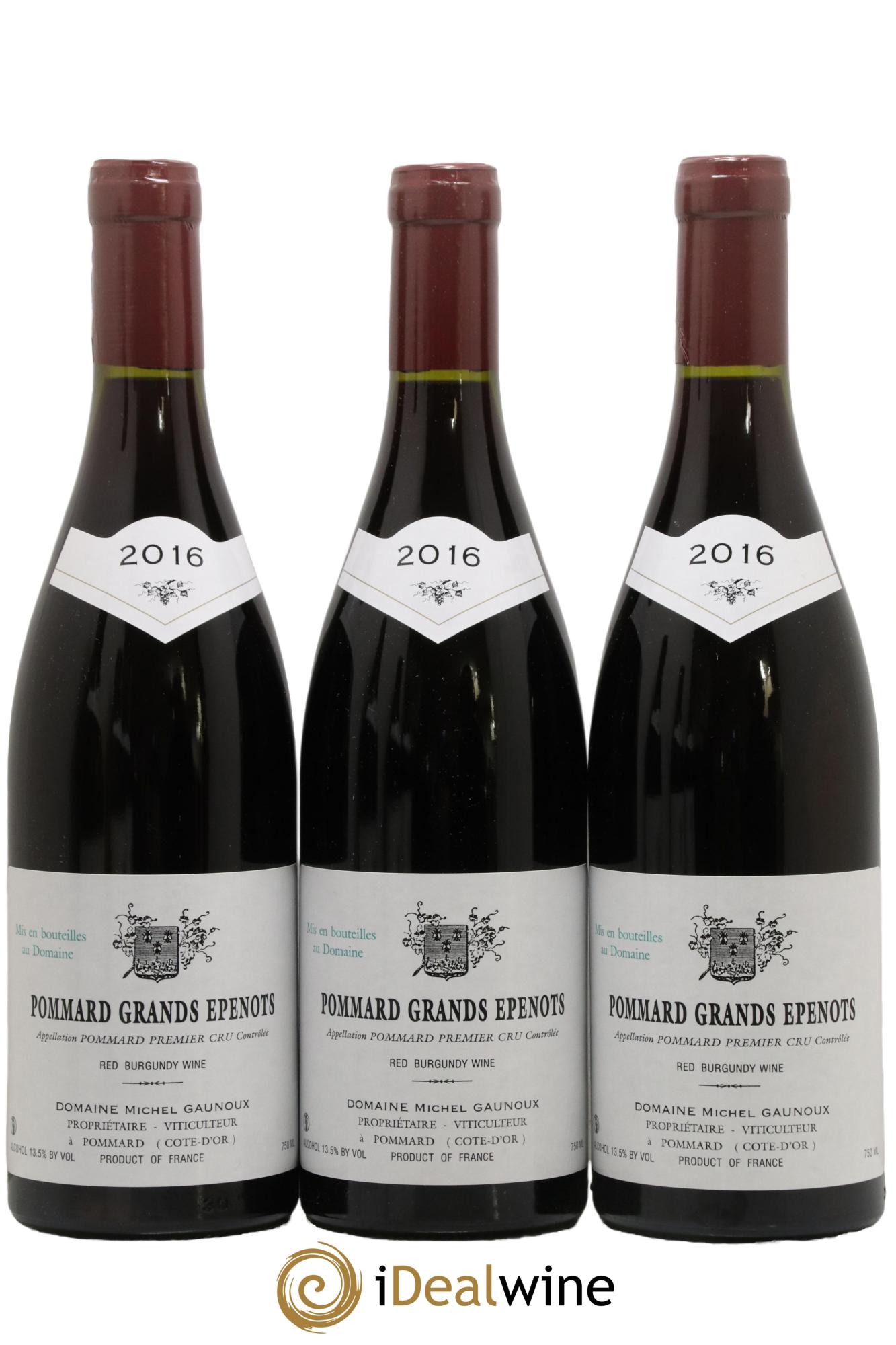 Pommard 1er Cru Grands Epenots Michel Gaunoux  2016 - Lot de 3 bouteilles - 0