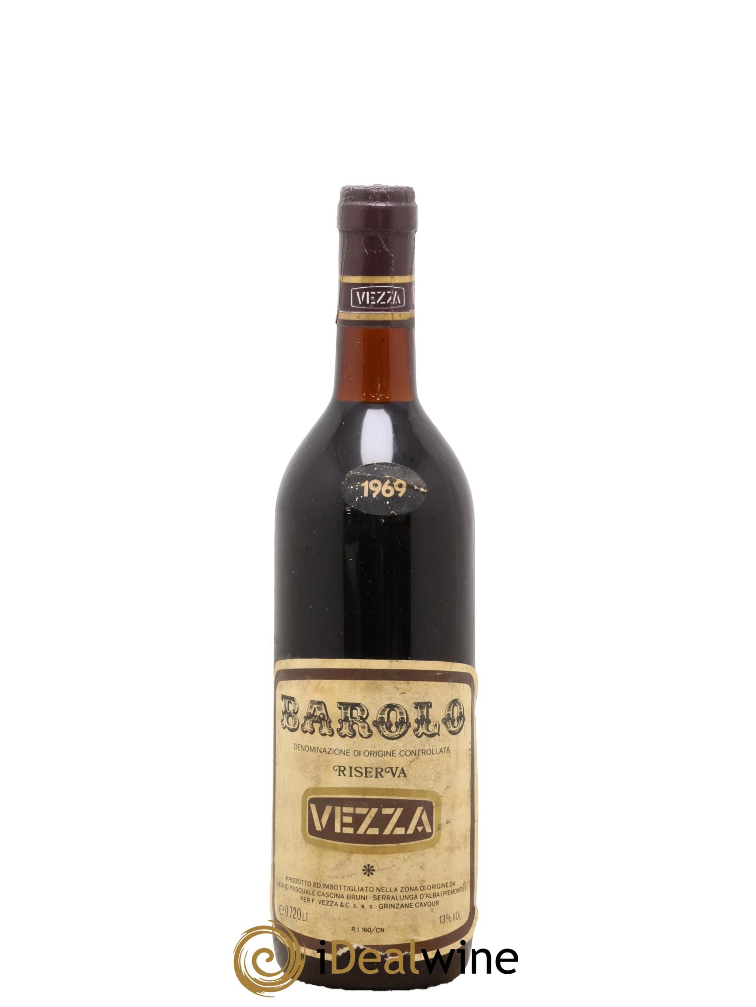 Barolo Riserva Vezza 1969 - Lot of 1 bottle - 0