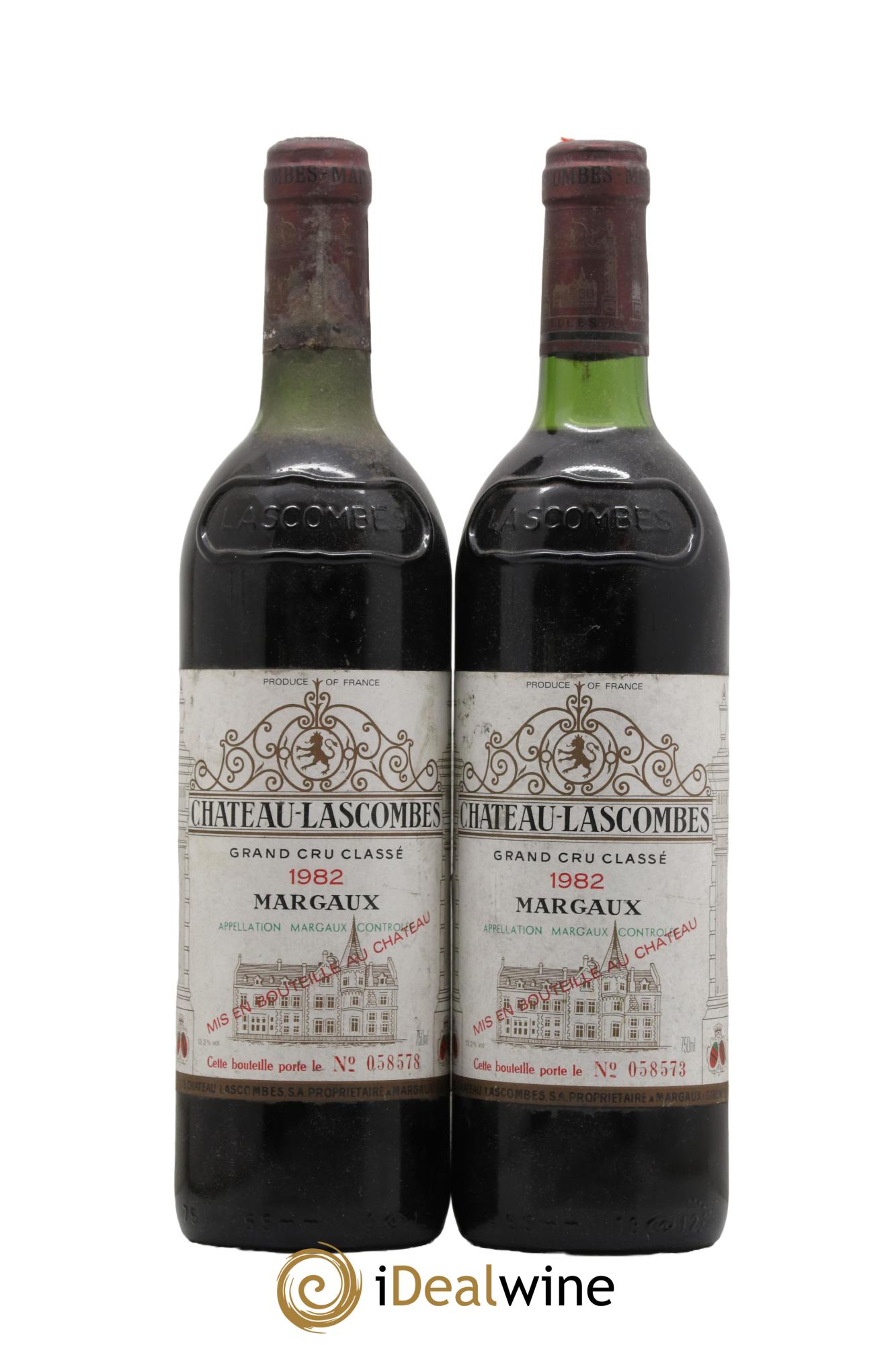 Château Lascombes 2ème Grand Cru Classé 1982 - Lot de 2 bouteilles - 0