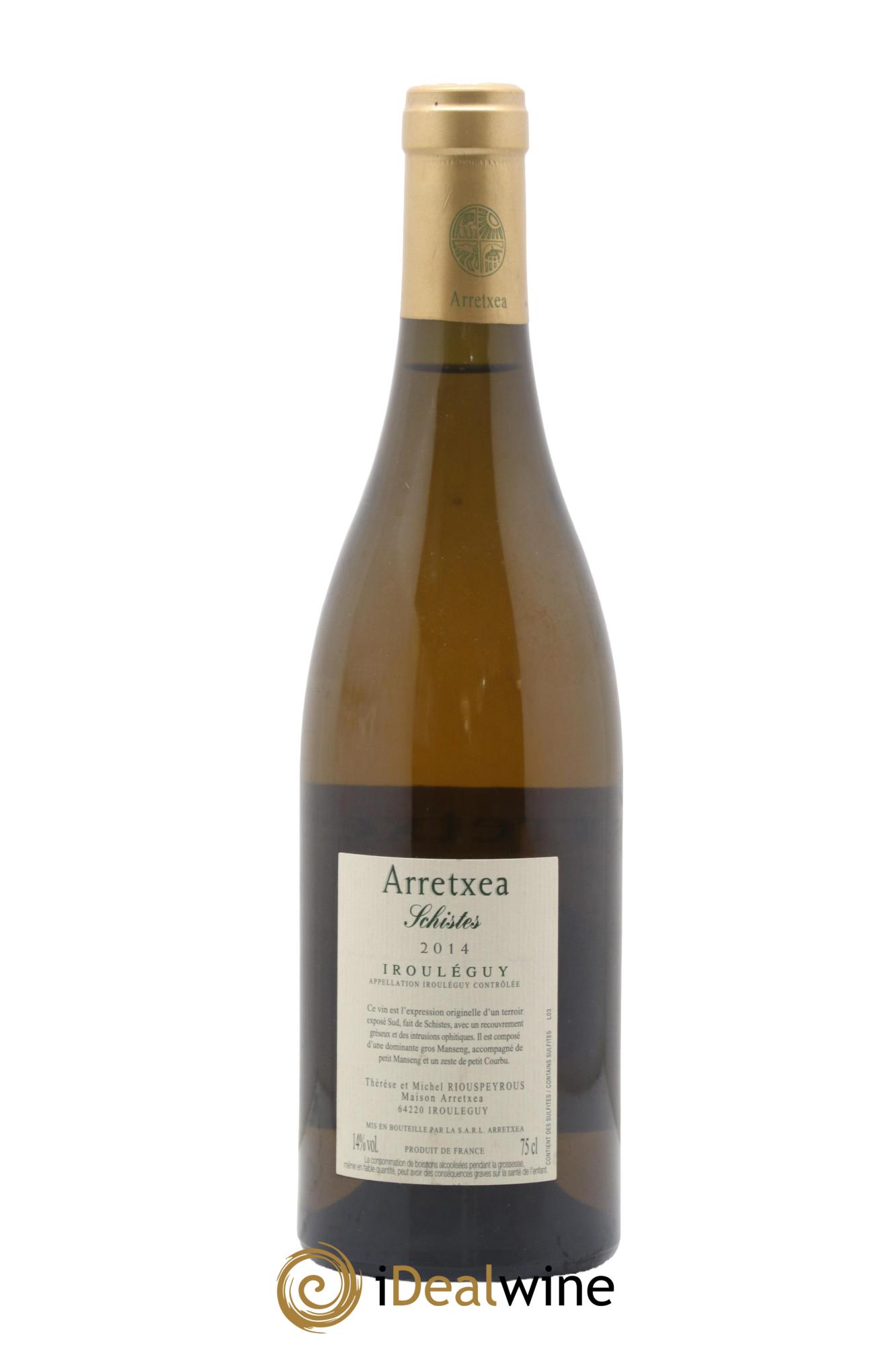Irouléguy Schistes Arretxea (Domaine) 2014 - Lot of 1 bottle - 1