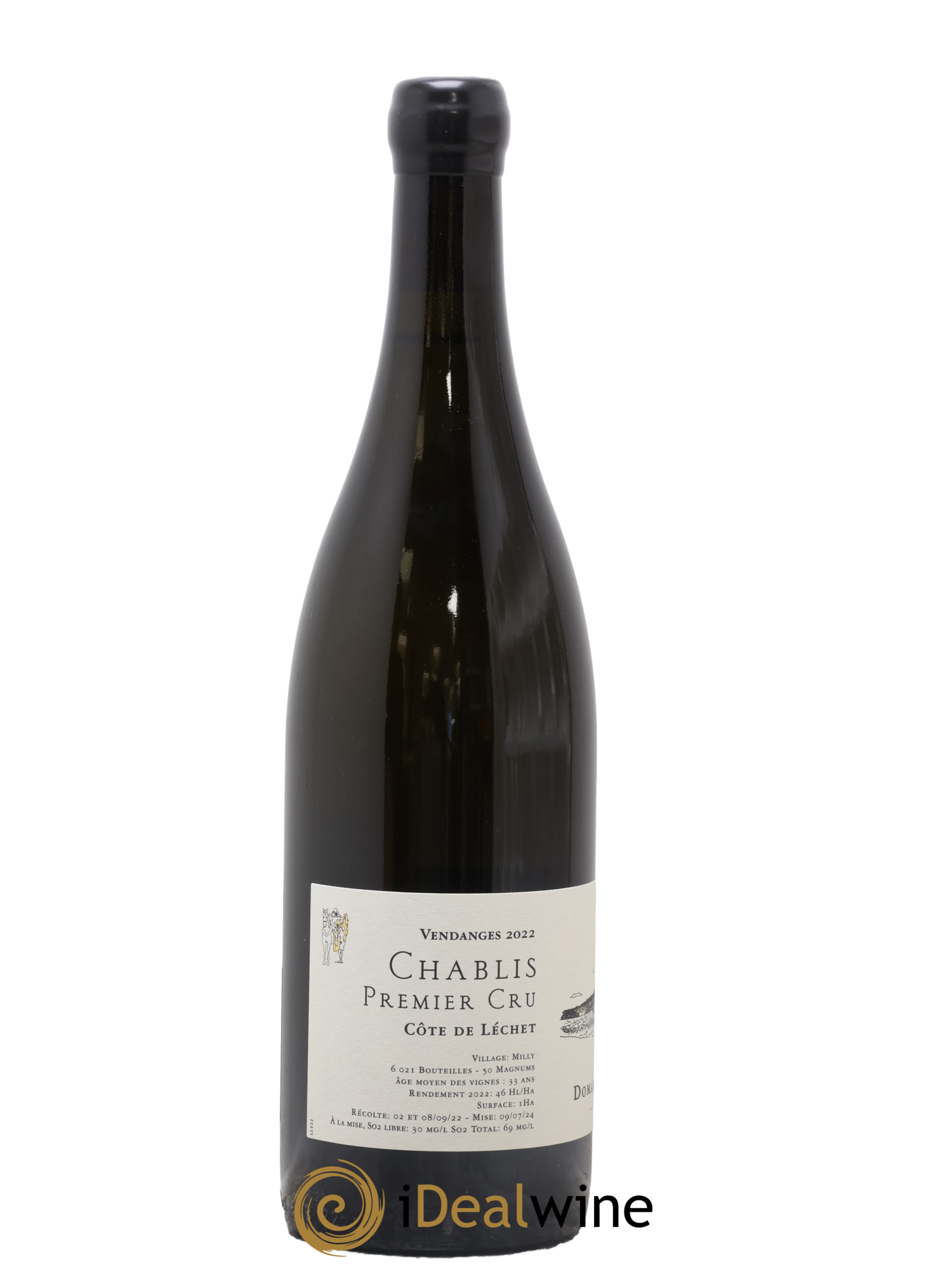 Chablis 1er Cru Côte De Lechet Jean Dauvissat 2022 - Lot de 1 bouteille - 1