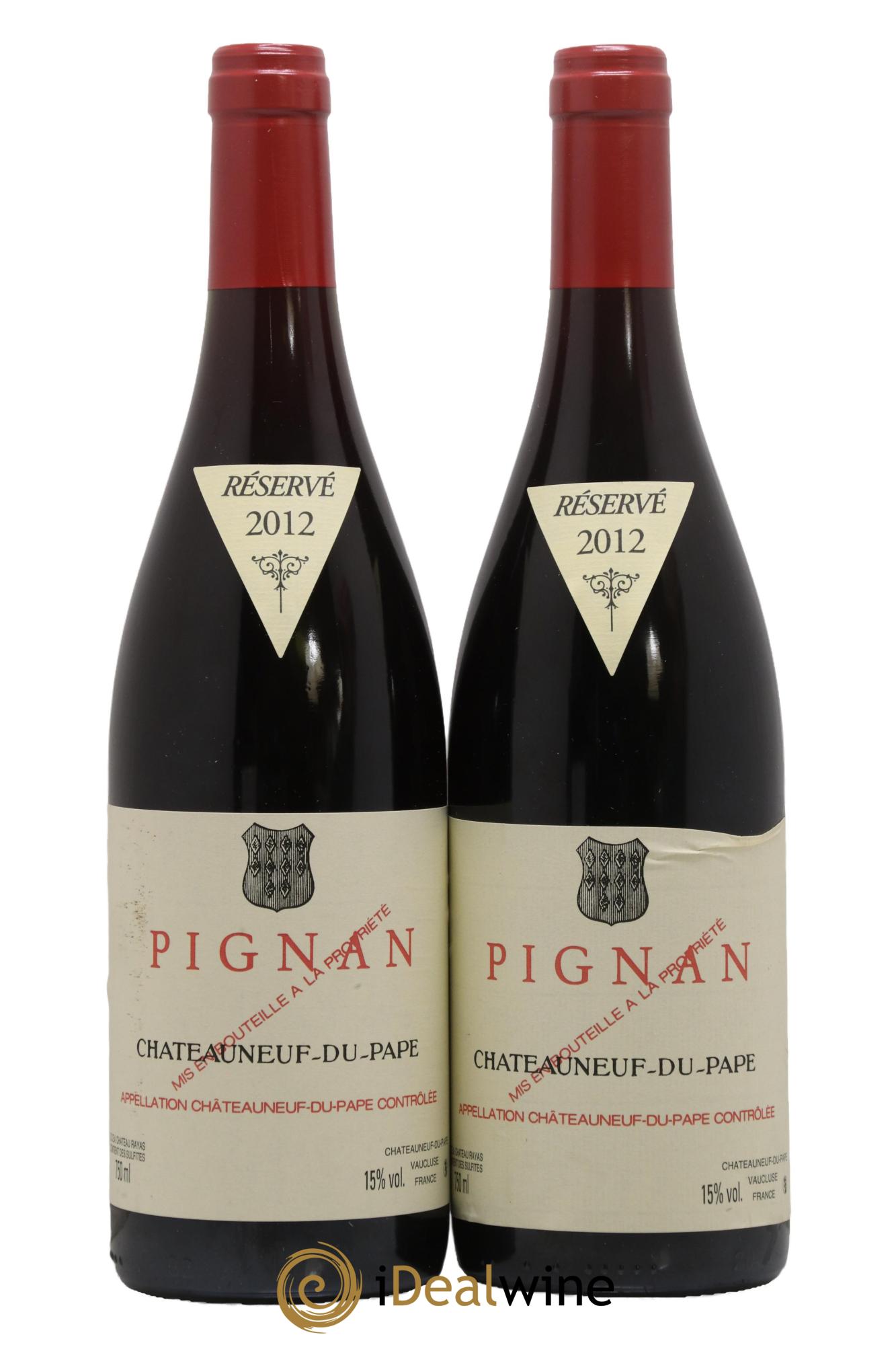 Châteauneuf-du-Pape Pignan Emmanuel Reynaud 2012 - Lot de 2 bouteilles - 0