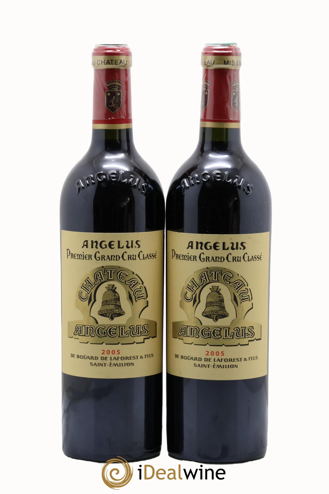 Château Angélus 1er Grand Cru Classé A 2005 - Lot de 2 bouteilles - 0