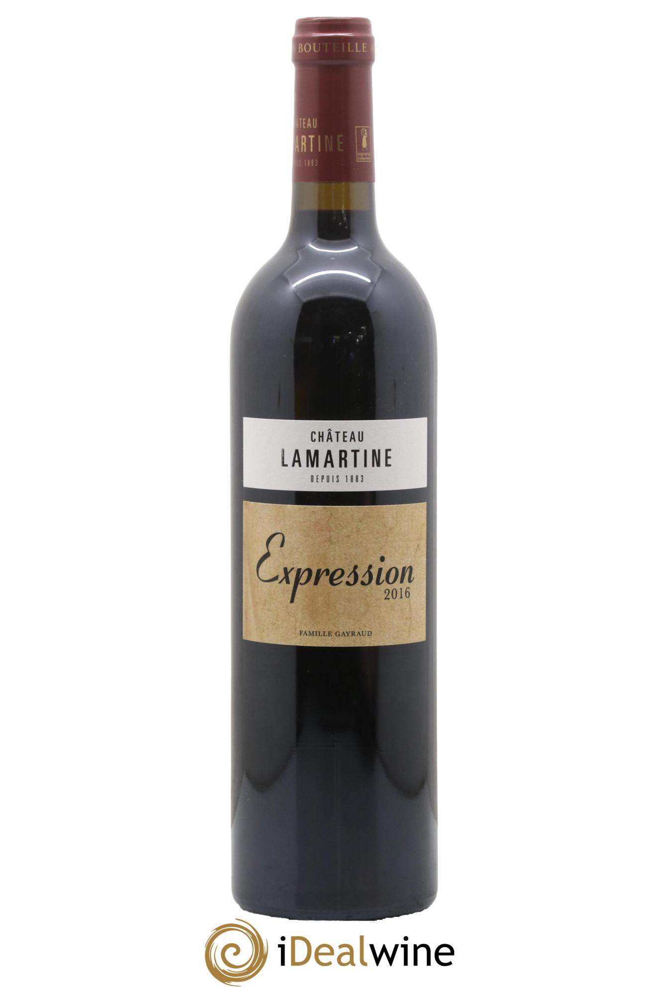 Cahors Expression Château Lamartine 2016 - Lot de 1 bouteille - 0