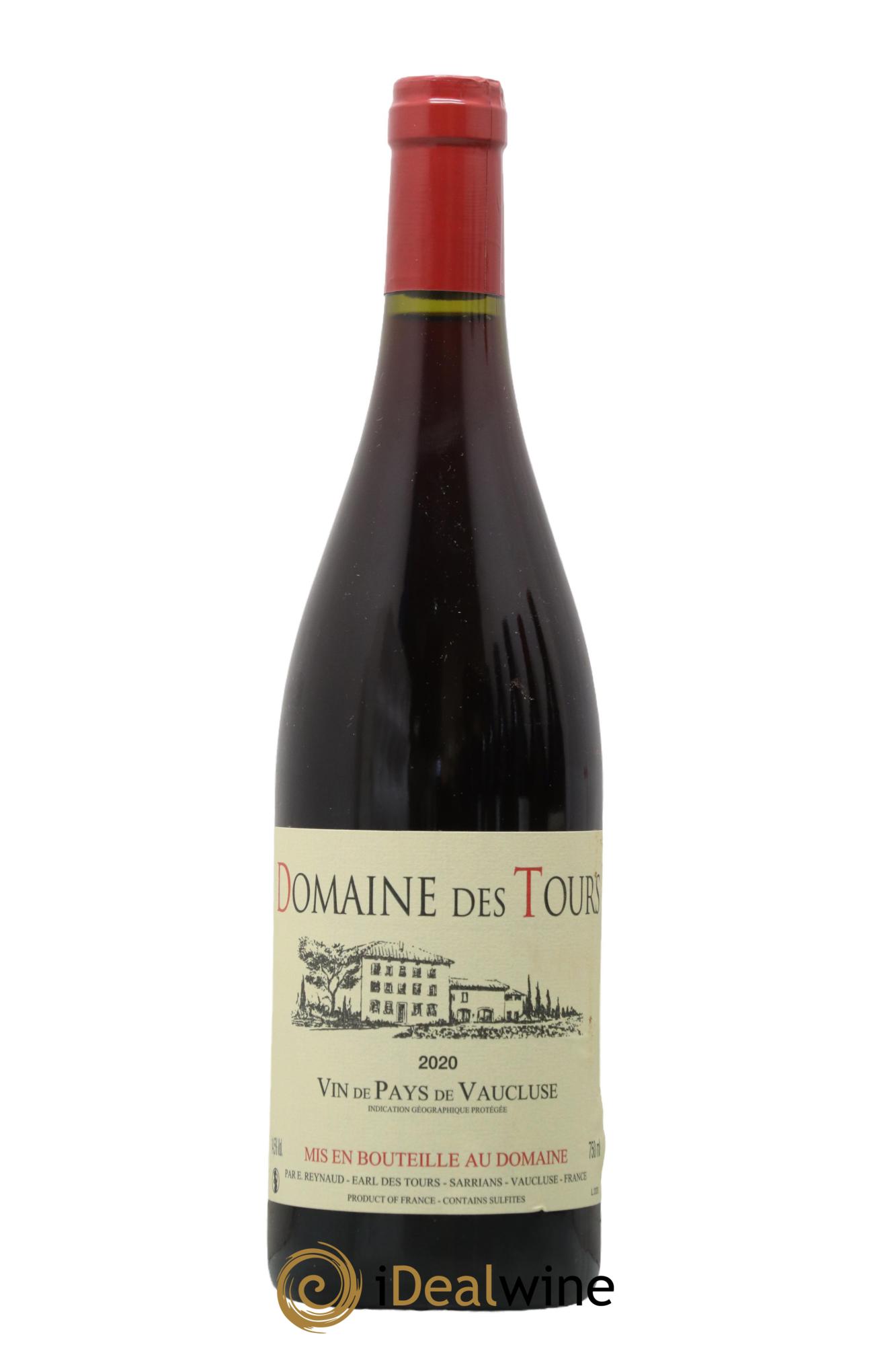 Vaucluse (Vin de Pays de Vaucluse) Domaine des Tours Emmanuel Reynaud 2020 - Lot de 1 bouteille - 0