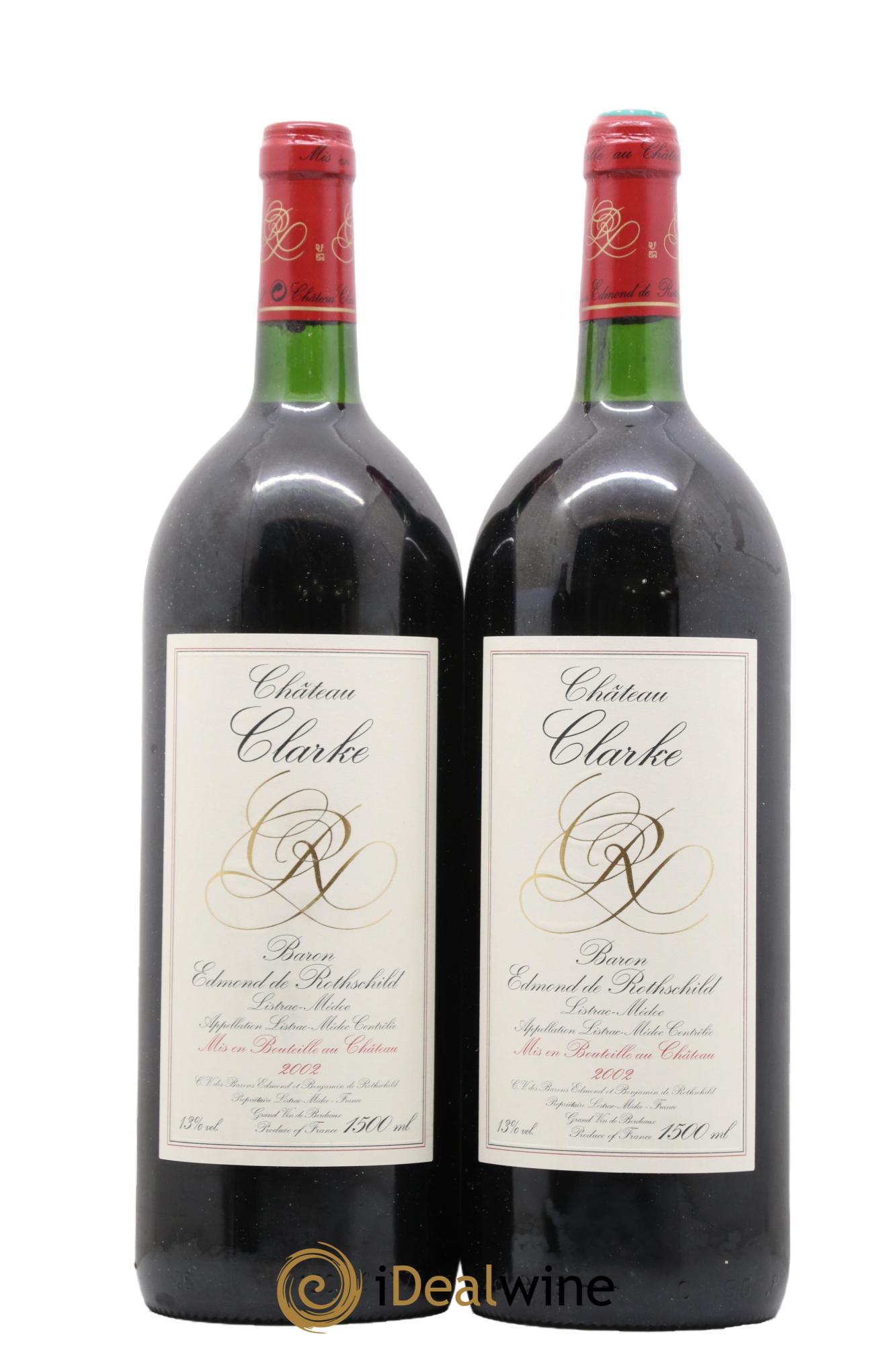 Château Clarke 2002 - Lot de 2 magnums - 1
