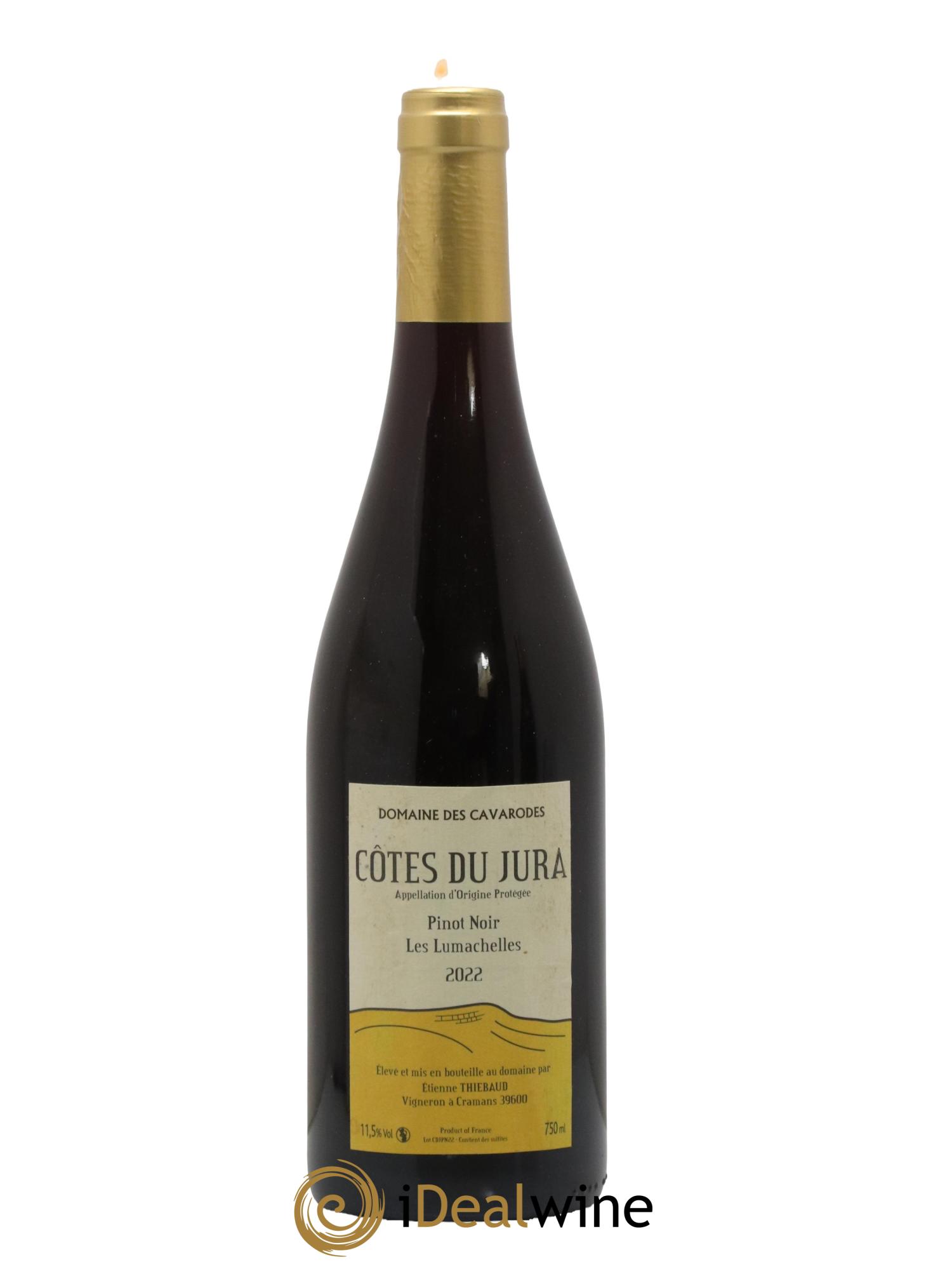 Côtes du Jura Pinot Noir Les Lumachelles Cavarodes (Domaine des) - Etienne Thiébaud 2022 - Lot de 1 bouteille - 0
