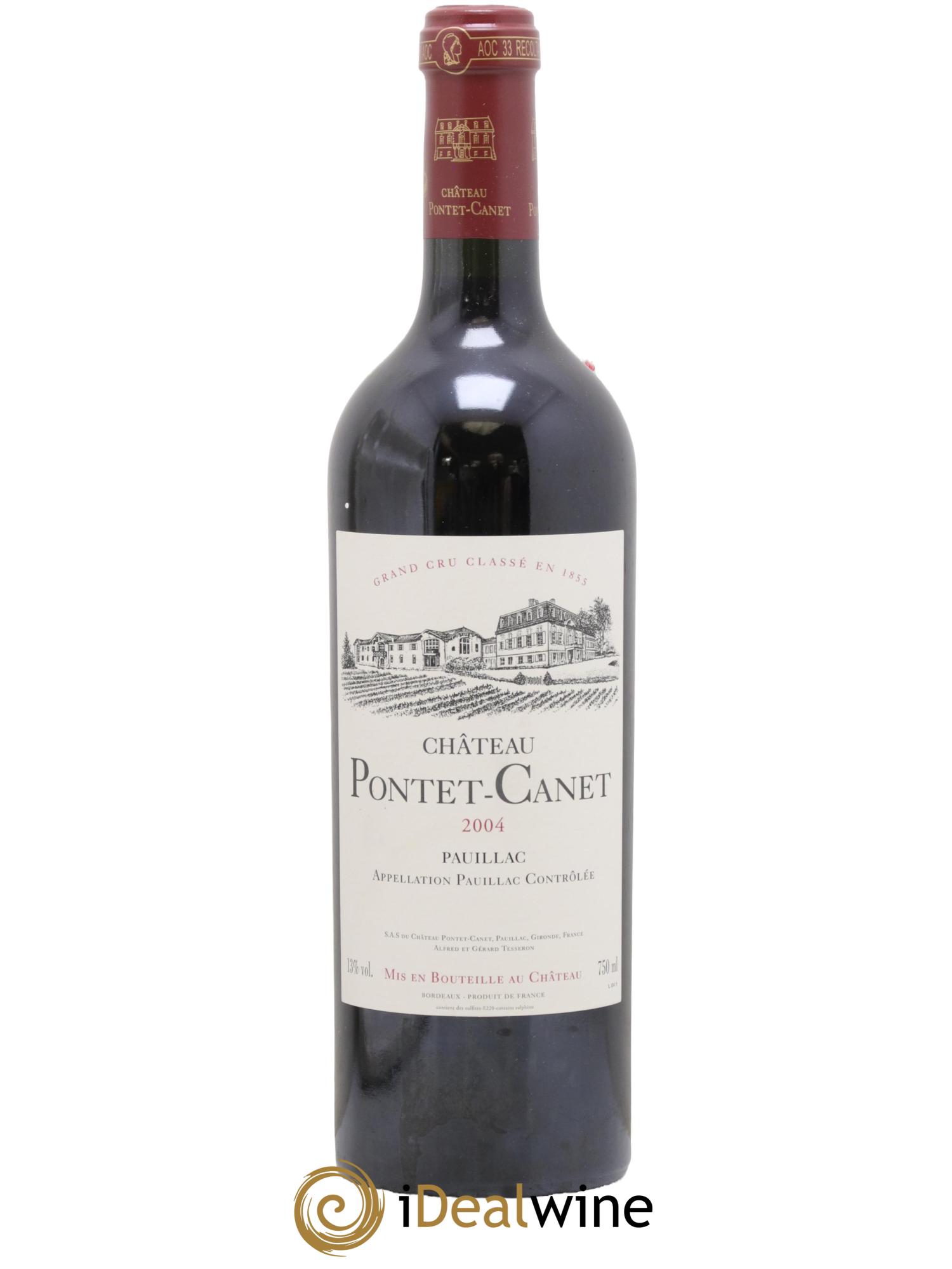 Château Pontet Canet 5ème Grand Cru Classé 2004 - Lot of 1 bottle - 0
