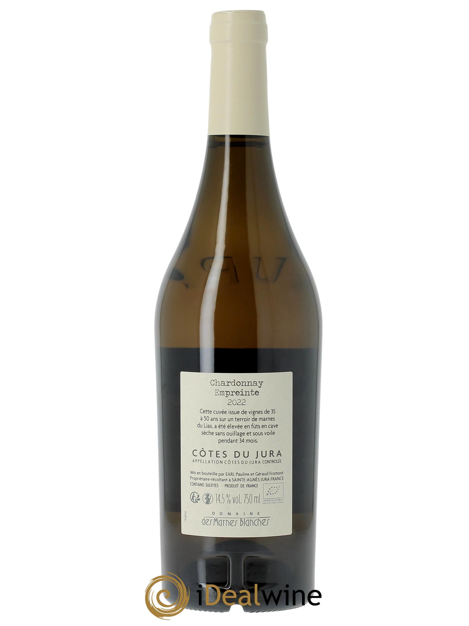 Côtes du Jura Chardonnay Empreinte Sous Voile Marnes Blanches (Domaine des)  2022 - Lot of 1 bottle - 1