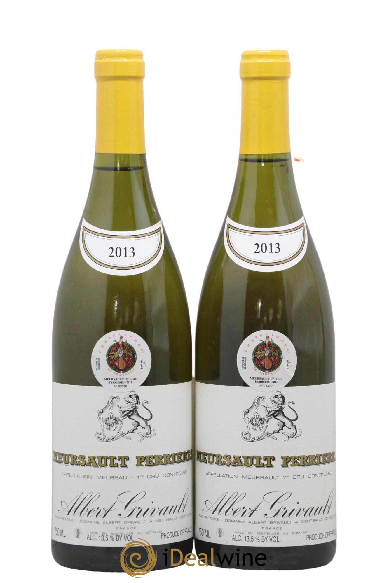 Meursault 1er Cru Perrières Albert Grivault 2013 - Lot de 2 bouteilles - 0
