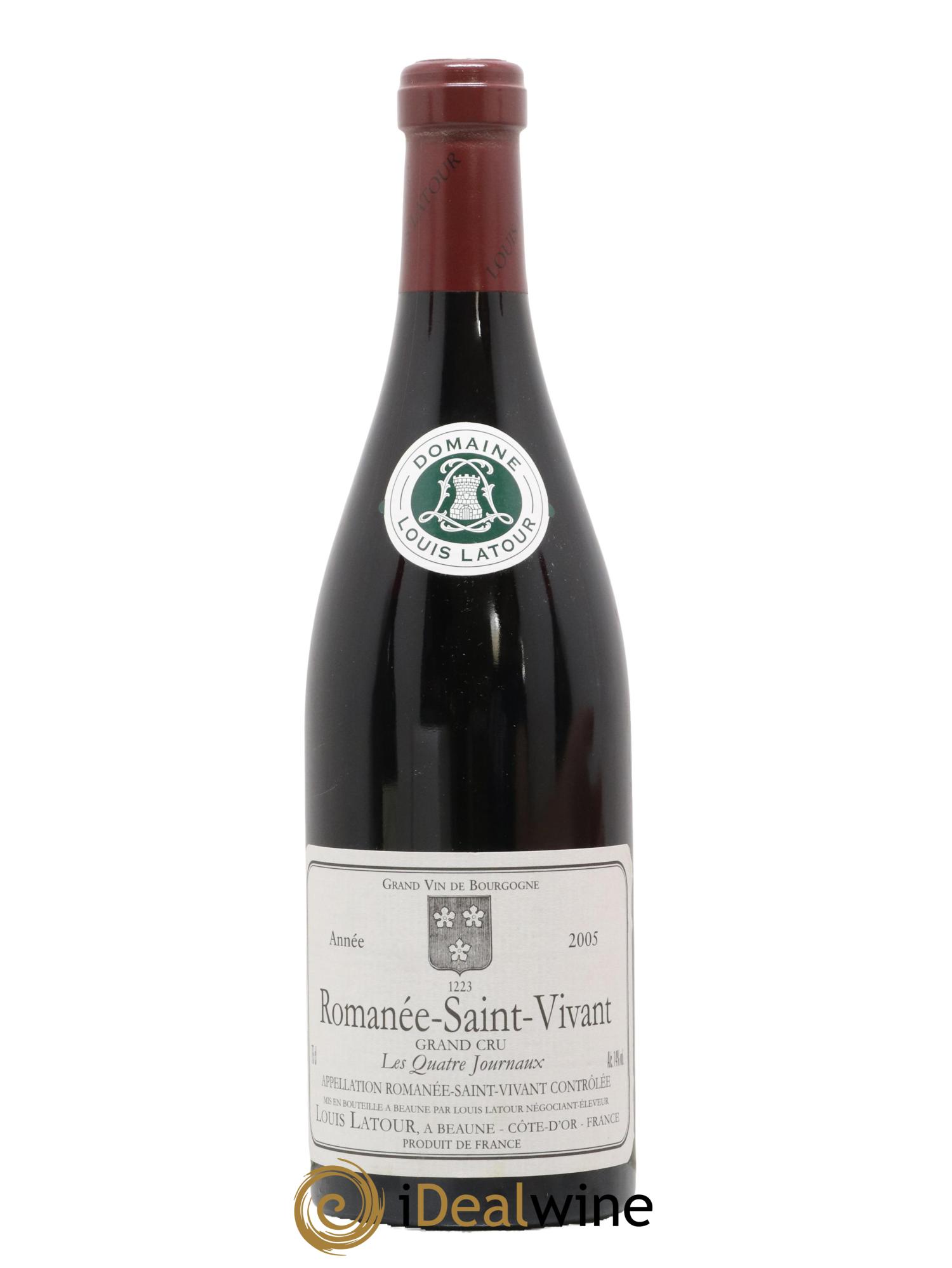 Romanée-Saint-Vivant Grand Cru Les Quatre Journaux Louis Latour 2005 - Posten von 1 Flasche - 0