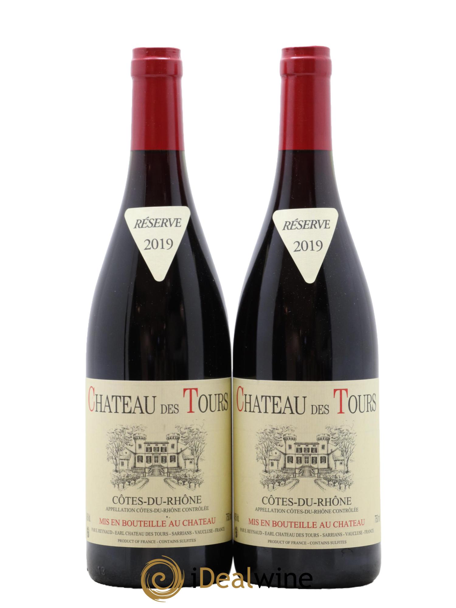 Côtes-du-Rhône Château des Tours Emmanuel Reynaud 2019 - Lot de 2 bouteilles - 0