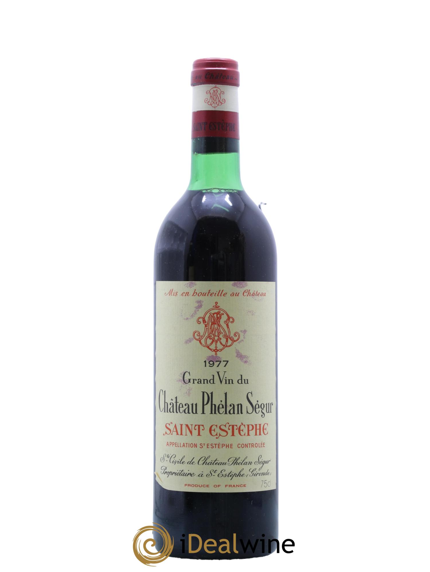Château Phélan Ségur 1977 - Lotto di 1 bottiglia - 0