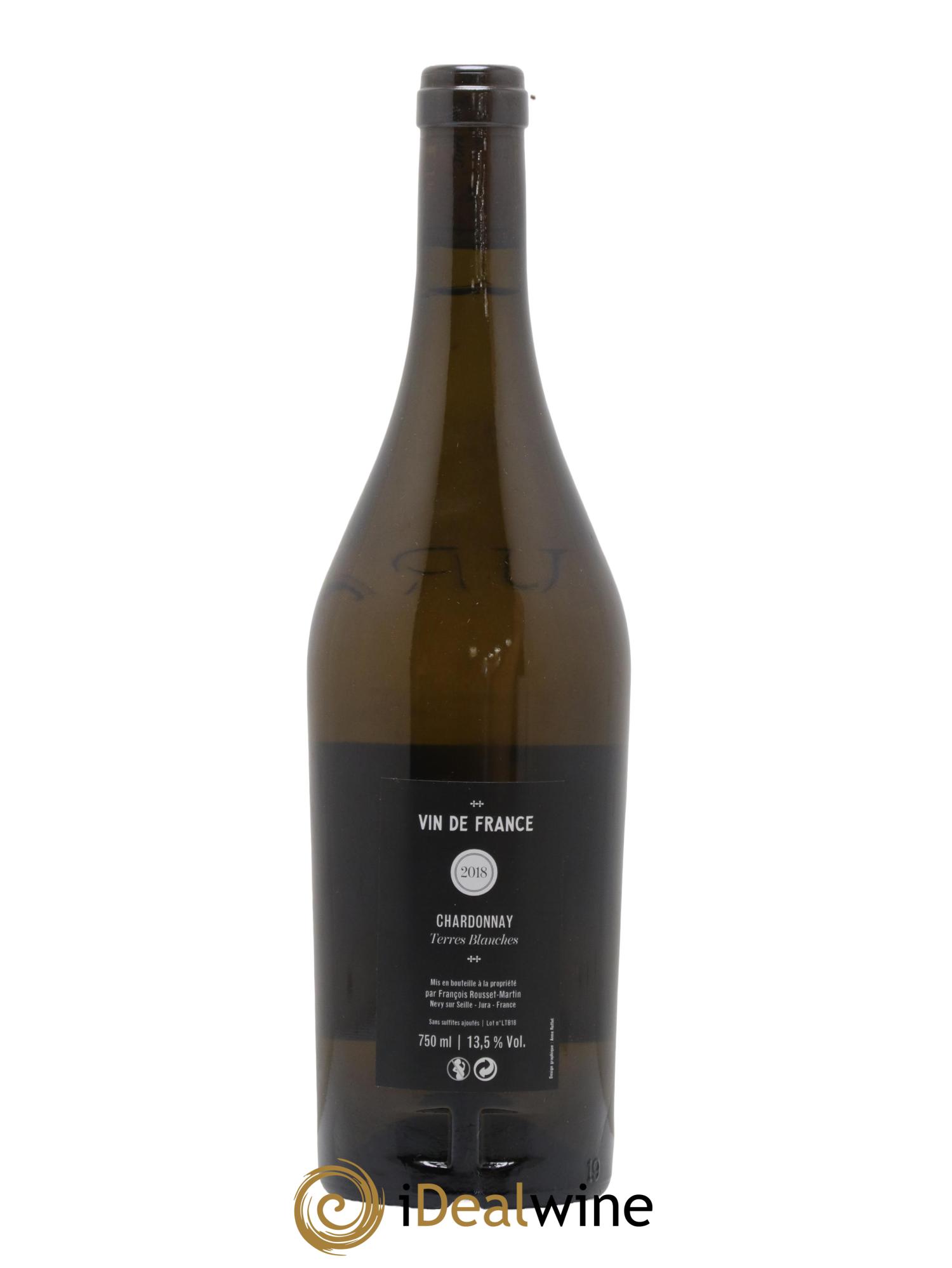 Côtes du Jura Chardonnay Terres Blanches François Rousset Martin 2018 - Lot de 1 bouteille - 1