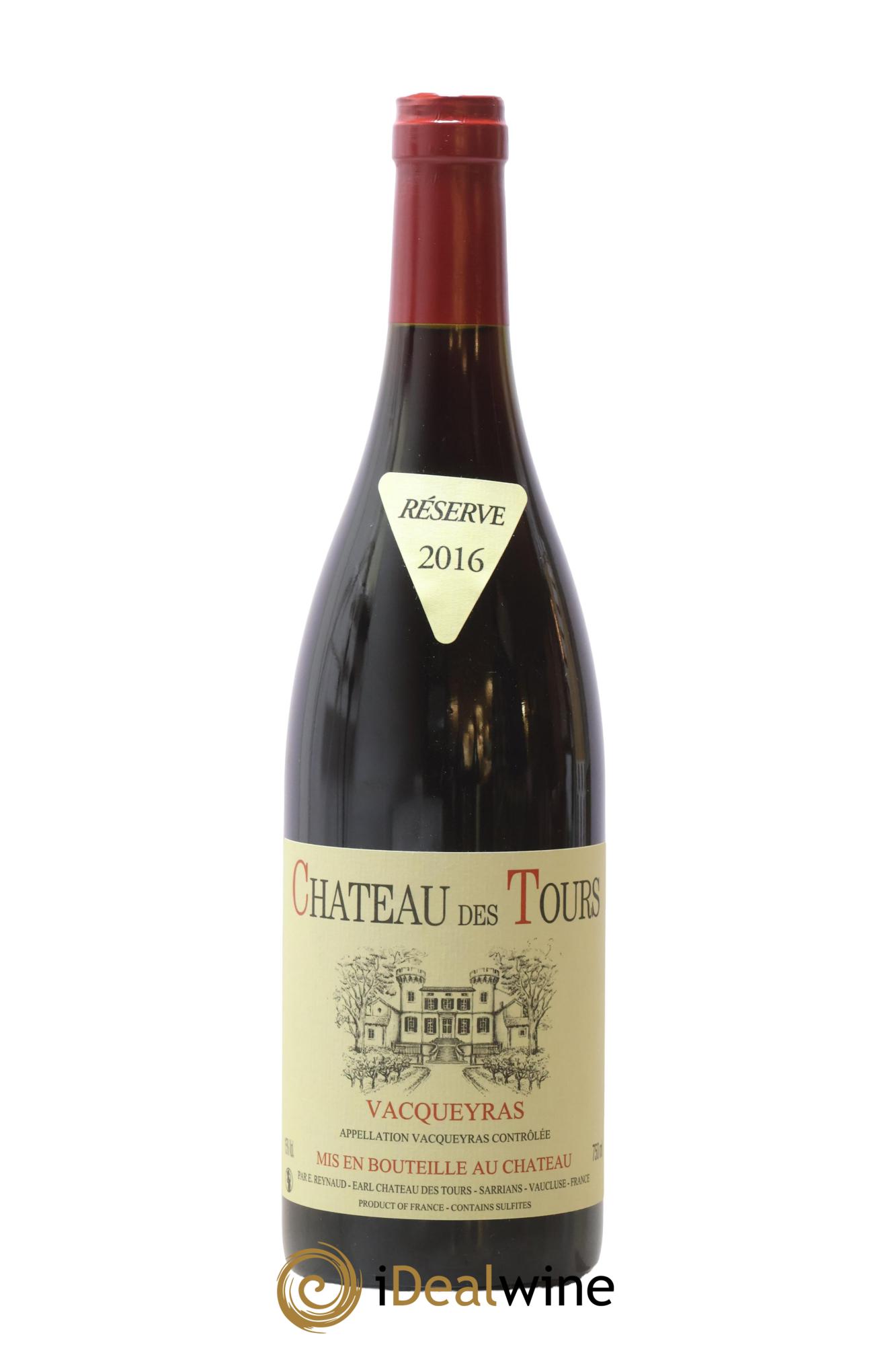 Vacqueyras Château des Tours Emmanuel Reynaud 2016 - Posten von 1 Flasche - 0