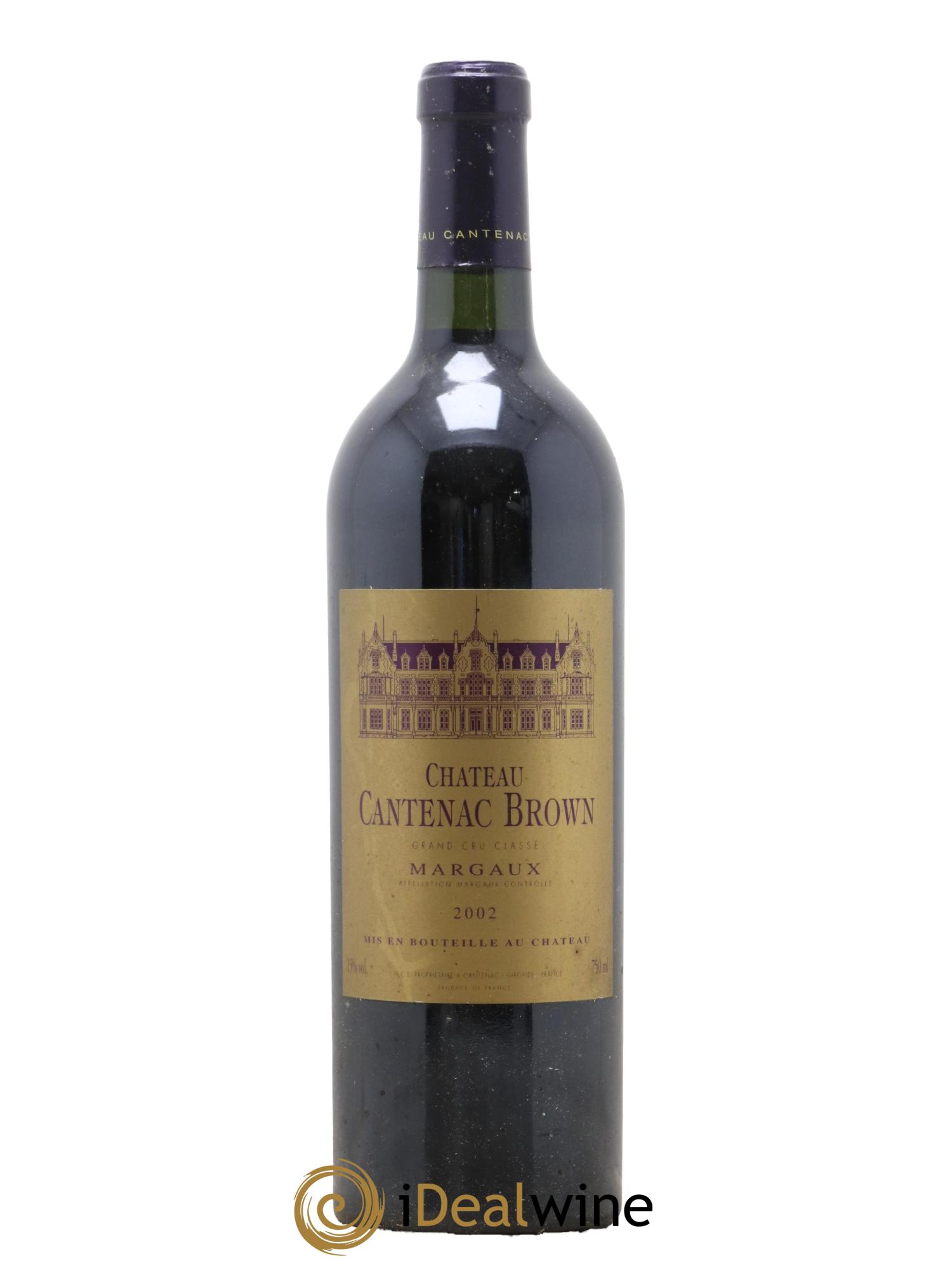 Château Cantenac Brown 3ème Grand Cru Classé 2002 - Lot de 1 bouteille - 0