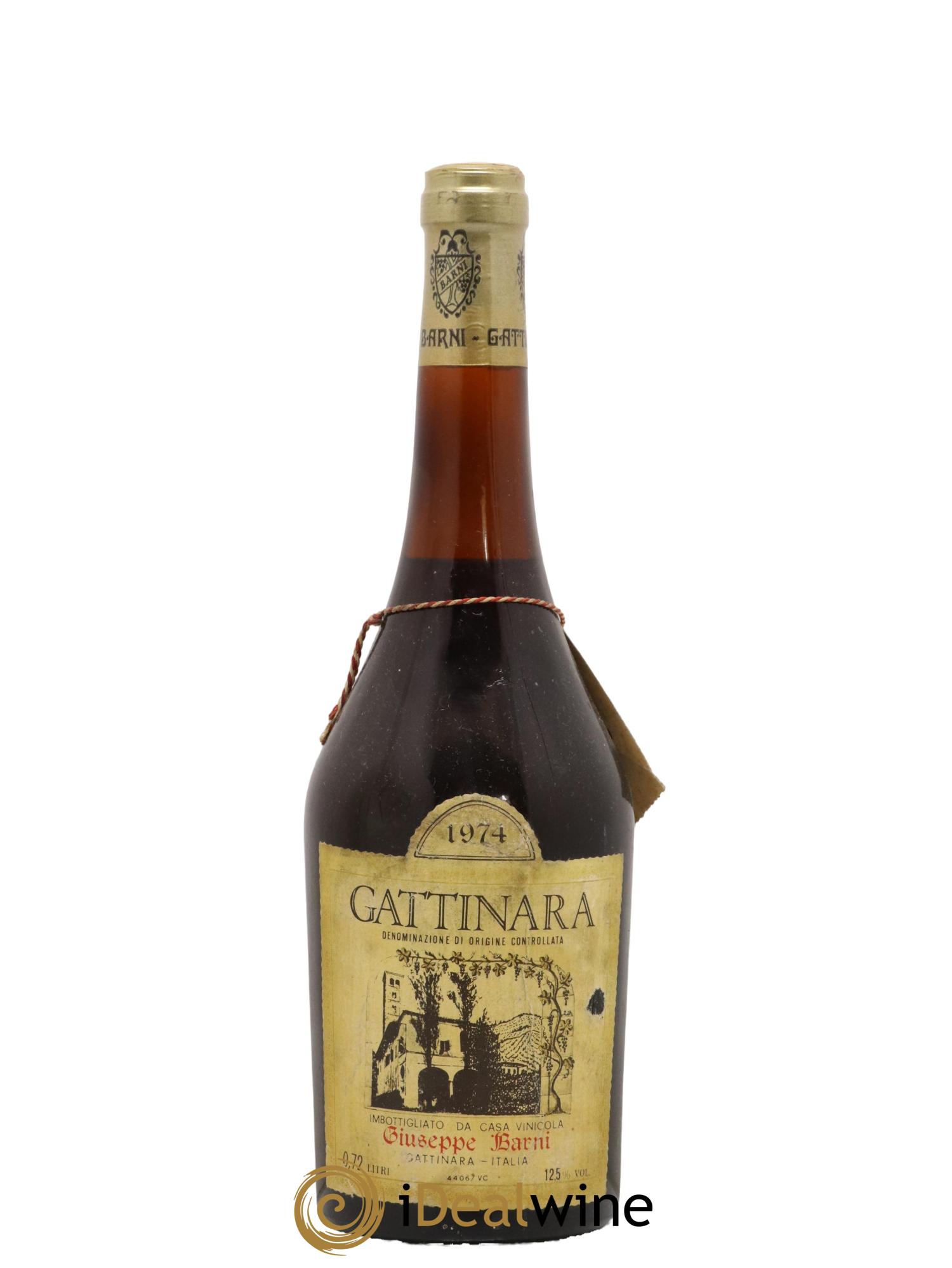 Gattinara DOCG Giuseppe Barni 1974 - Lot de 1 bouteille - 0