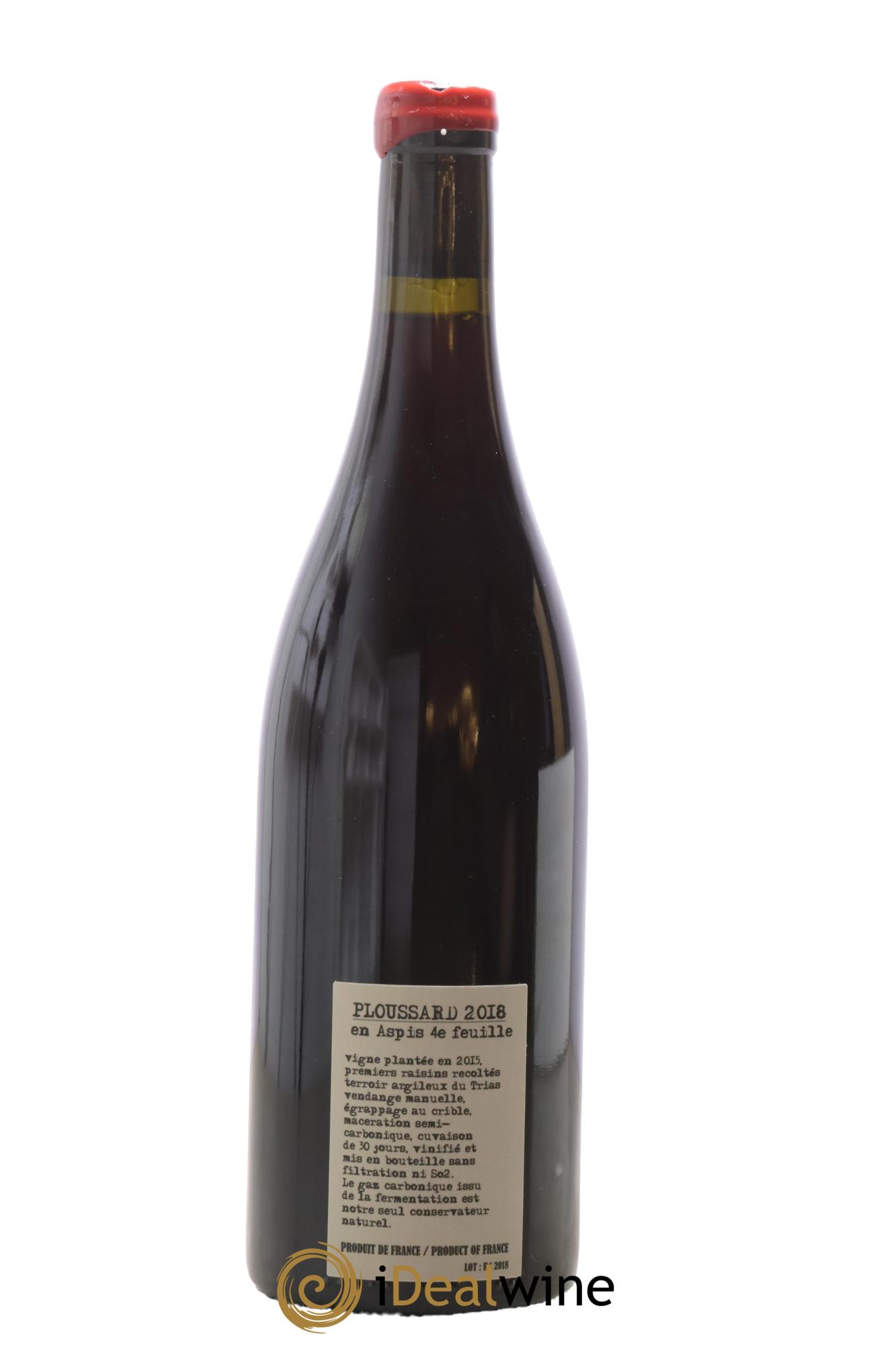 Arbois Ploussard en Aspis 4eme Feuille Adeline Houillon & Renaud Bruyère 2018 - Lot of 1 bottle - 1