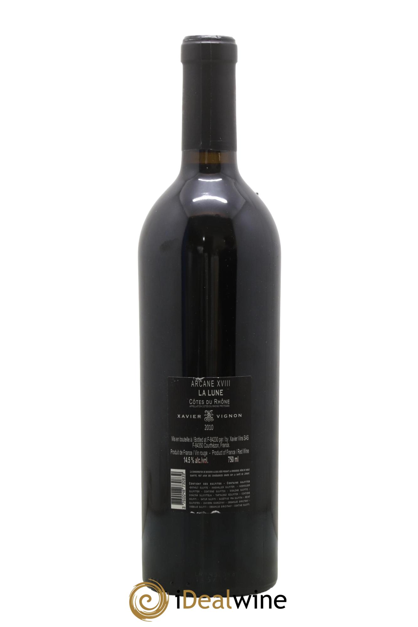 Côtes-du-Rhône Arcane XVIII La Lune Xavier Vignon 2010 - Lot of 1 bottle - 1