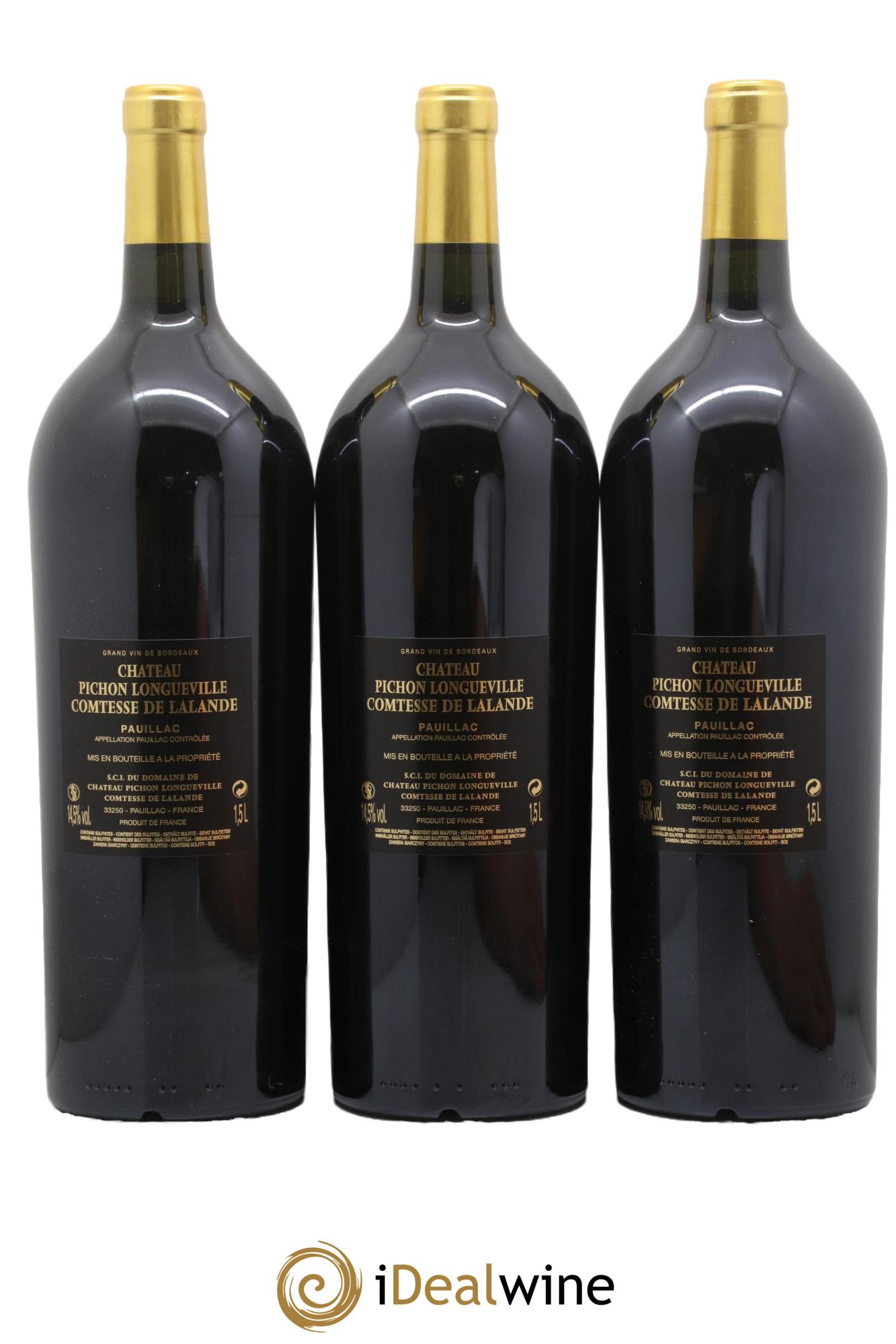 Château Pichon Longueville Comtesse de Lalande 2ème Grand Cru Classé 2018 - Lot de 3 magnums - 1