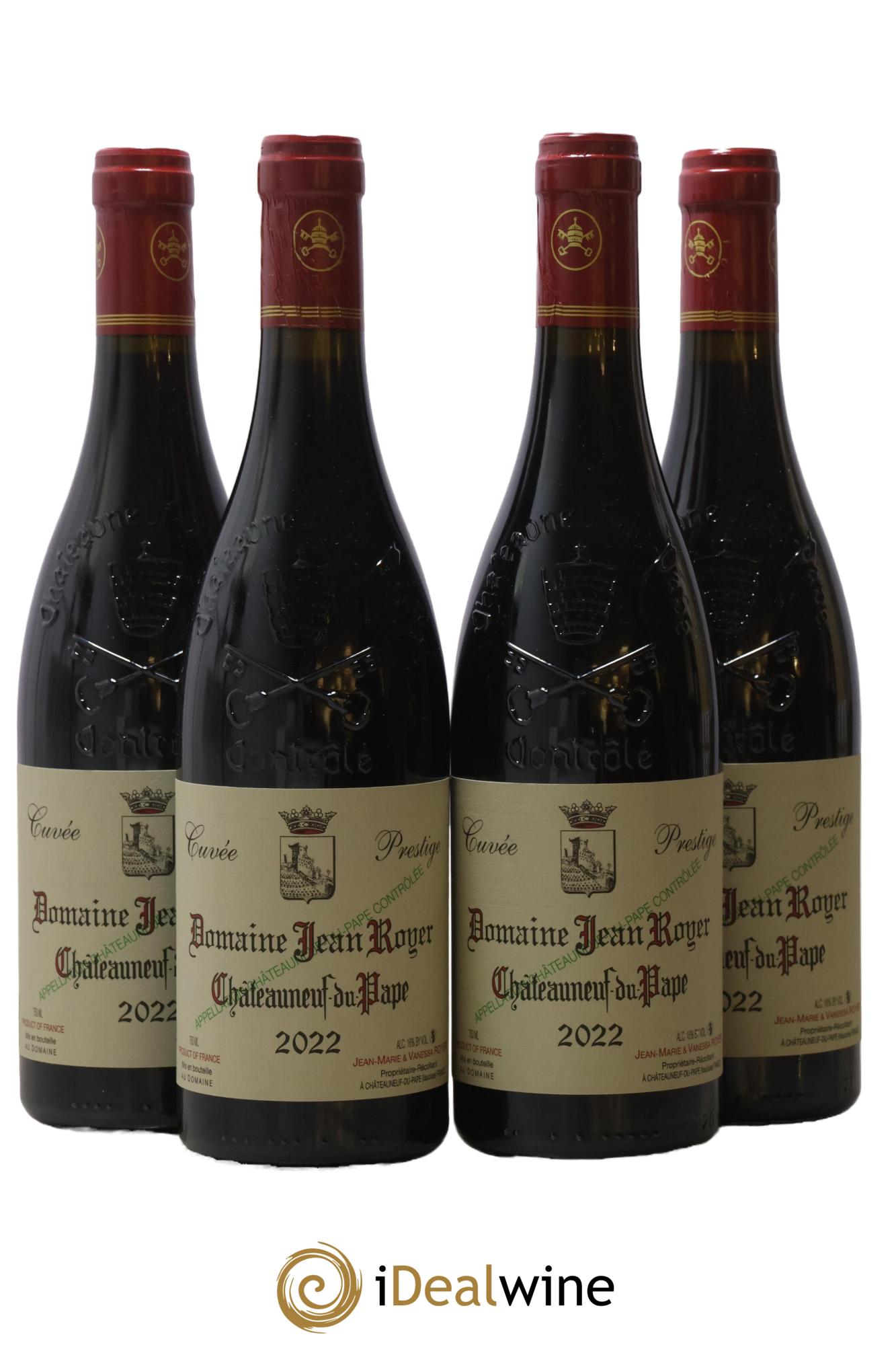 Châteauneuf-du-Pape Prestige Domaine Jean Royer 2022 - Lot de 4 bouteilles - 0
