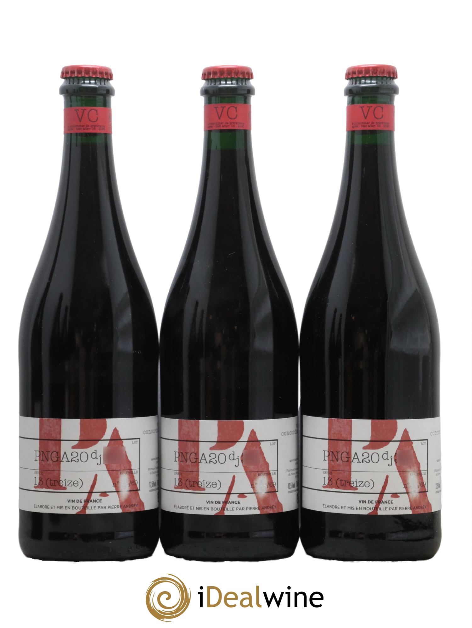 Vin de France Via Concordiae Pinot Gamay Florence Bouleaux et Pierre Andrey 2020 - Lot de 3 bouteilles - 0