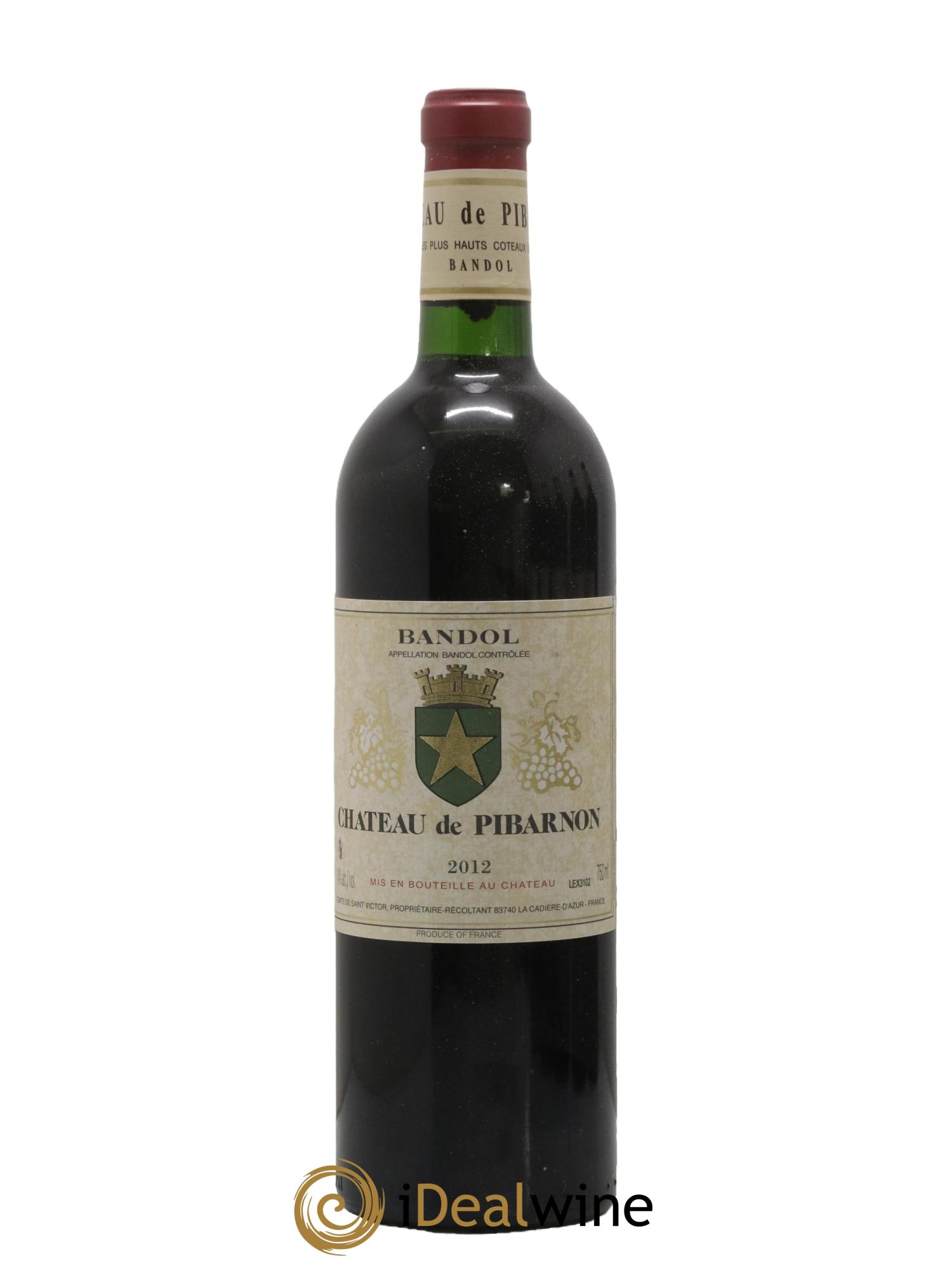 Bandol Château de Pibarnon Comte de Saint-Victor 2012 - Lot de 1 bouteille - 0