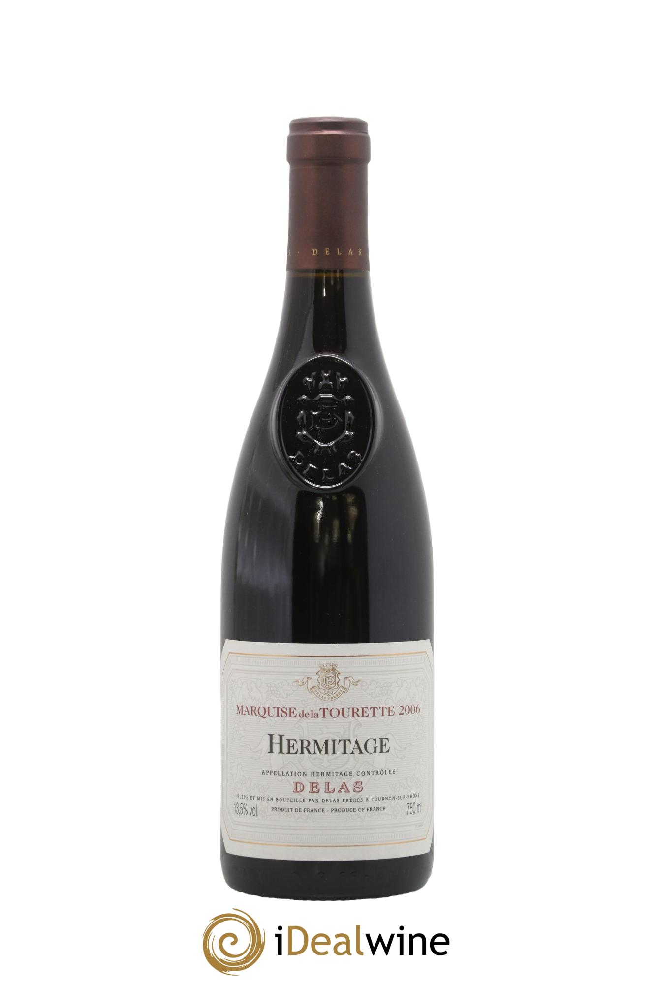 Hermitage Marquise de la Tourette Delas Frères 2006 - Lot de 1 bouteille - 0