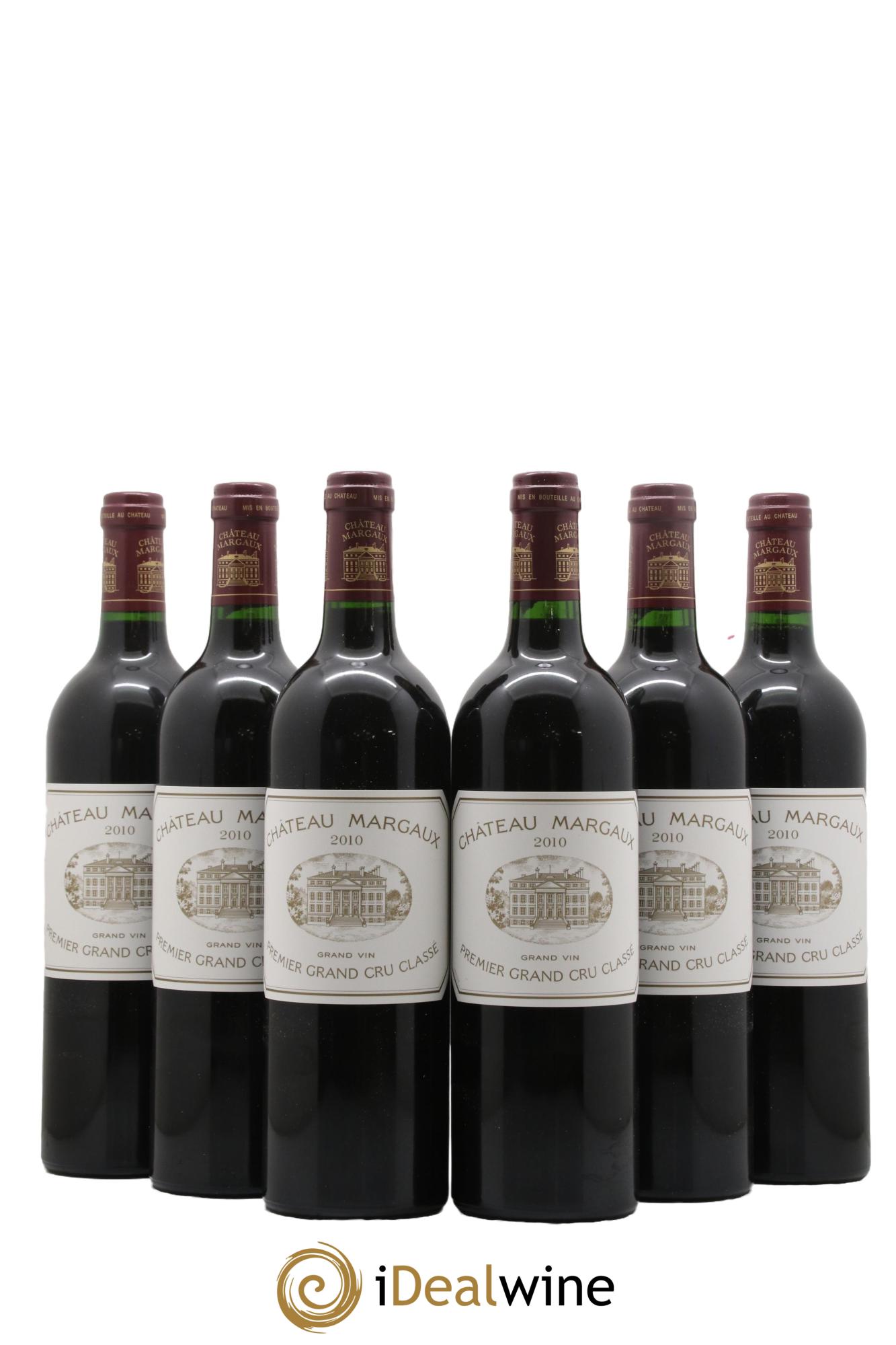 Château Margaux 1er Grand Cru Classé 2010 - Lot de 6 bouteilles - 0