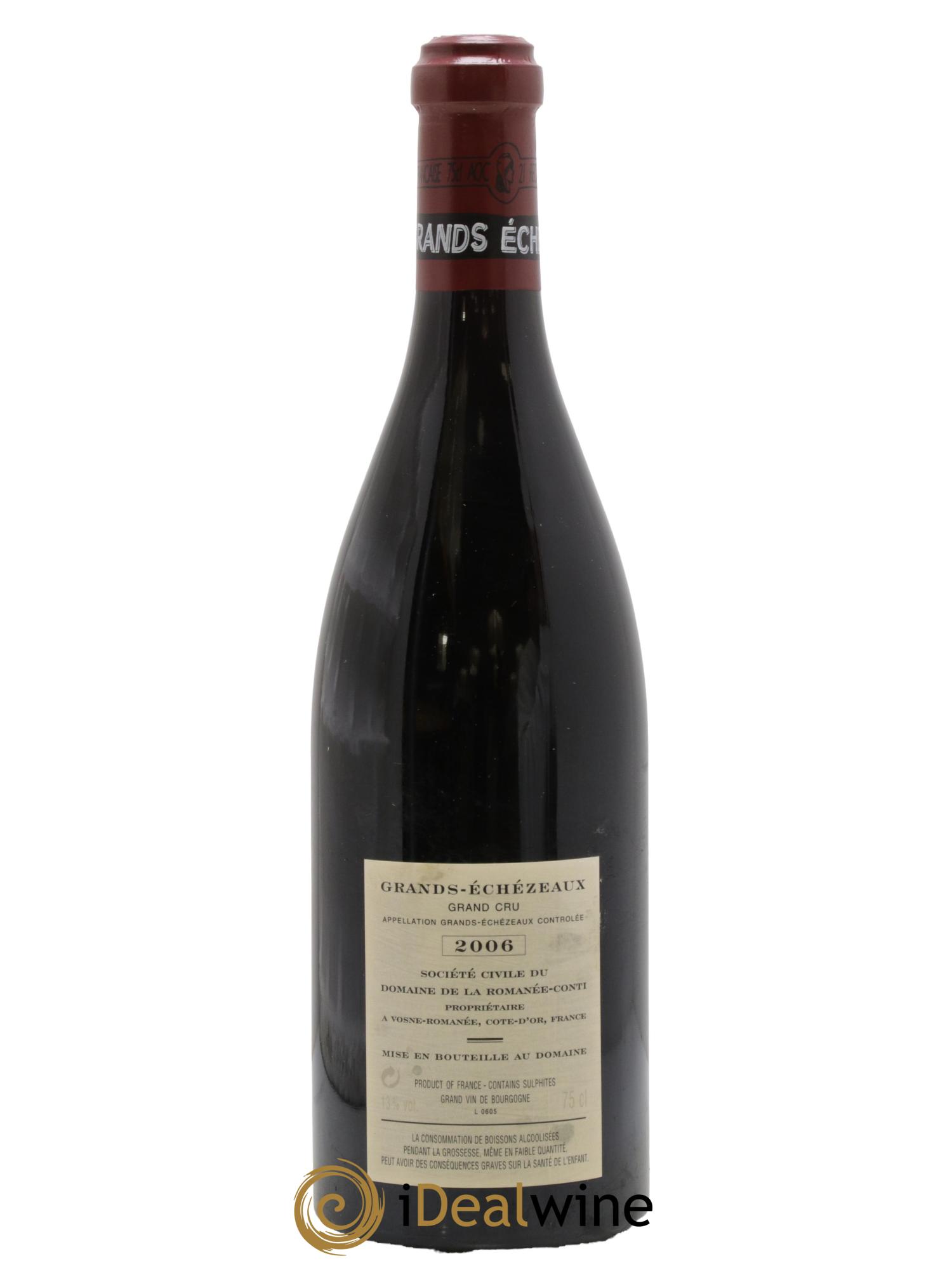 Grands-Echezeaux Grand Cru Domaine de la Romanée-Conti 2006 - Lotto di 1 bottiglia - 1