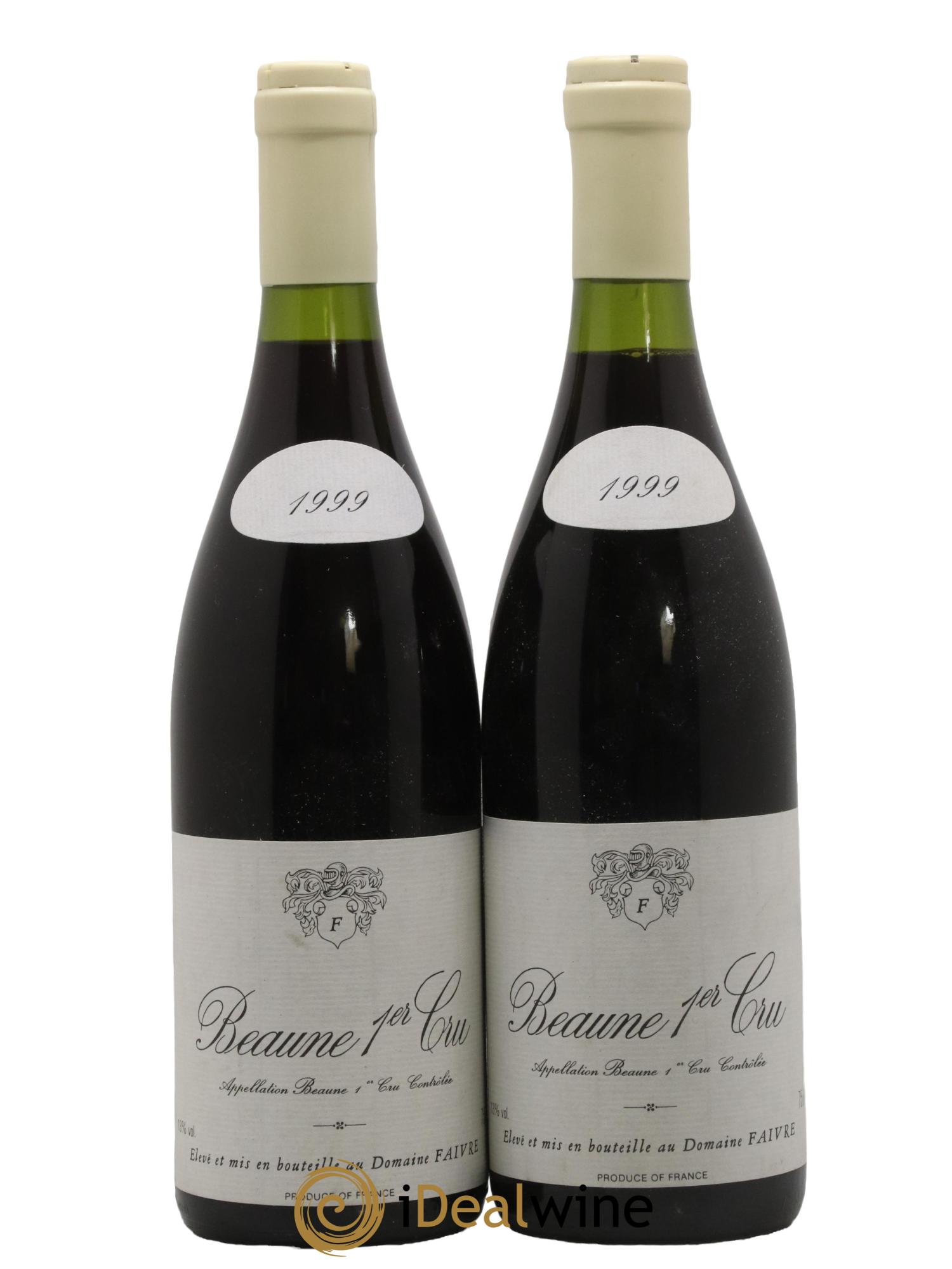 Beaune 1er Cru Domaine Faivre 1999 - Lot de 2 bouteilles - 0