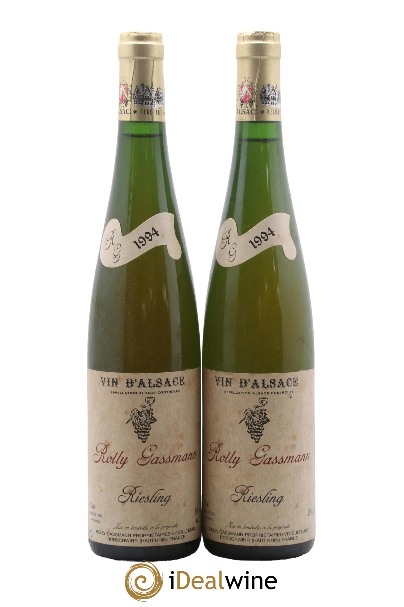 Alsace Riesling Rolly-Gassmann 1994 - Lotto di 2 bottiglie - 0