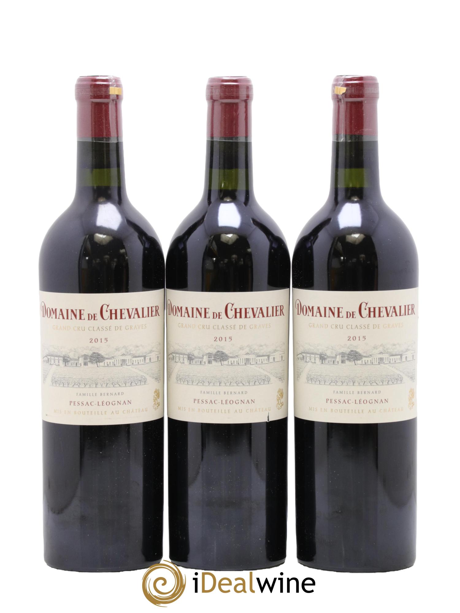 Domaine de Chevalier Cru Classé de Graves 2015 - Lot de 3 bouteilles - 0