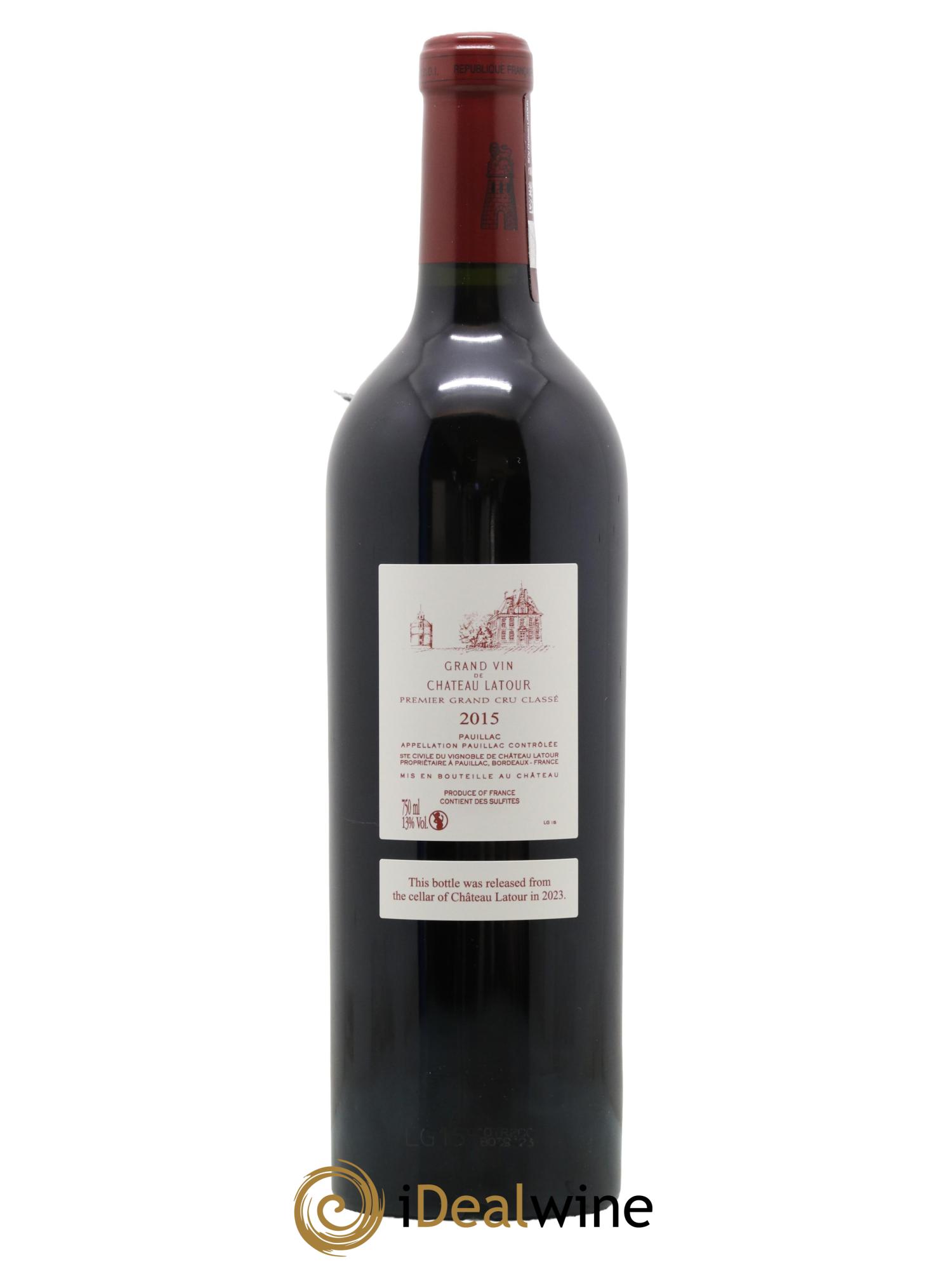 Château Latour 1er Grand Cru Classé 2015 - Lot de 1 bouteille - 2