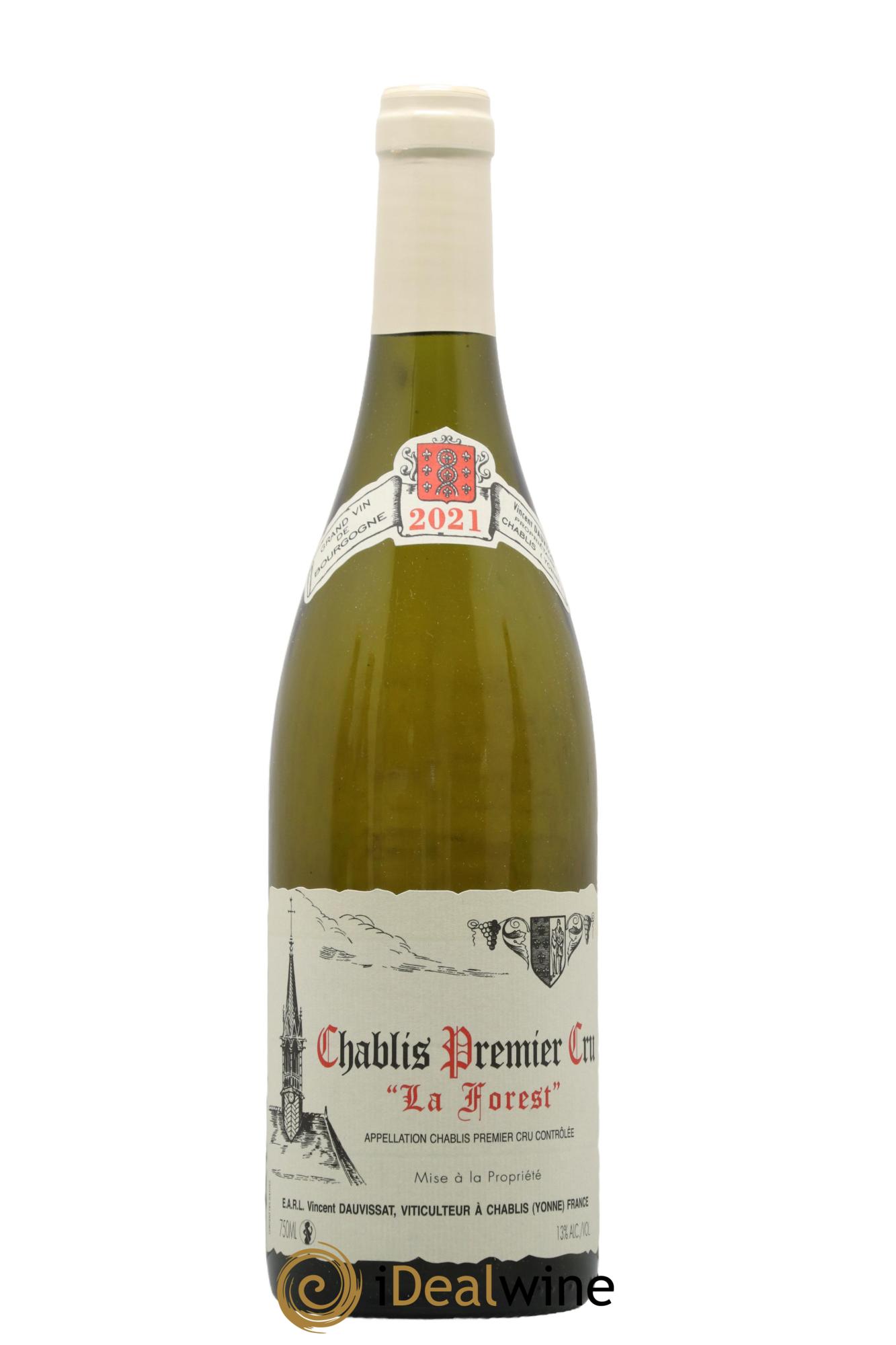 Chablis 1er Cru La Forest Vincent Dauvissat (Domaine) 2021 - Lot de 1 bouteille - 0