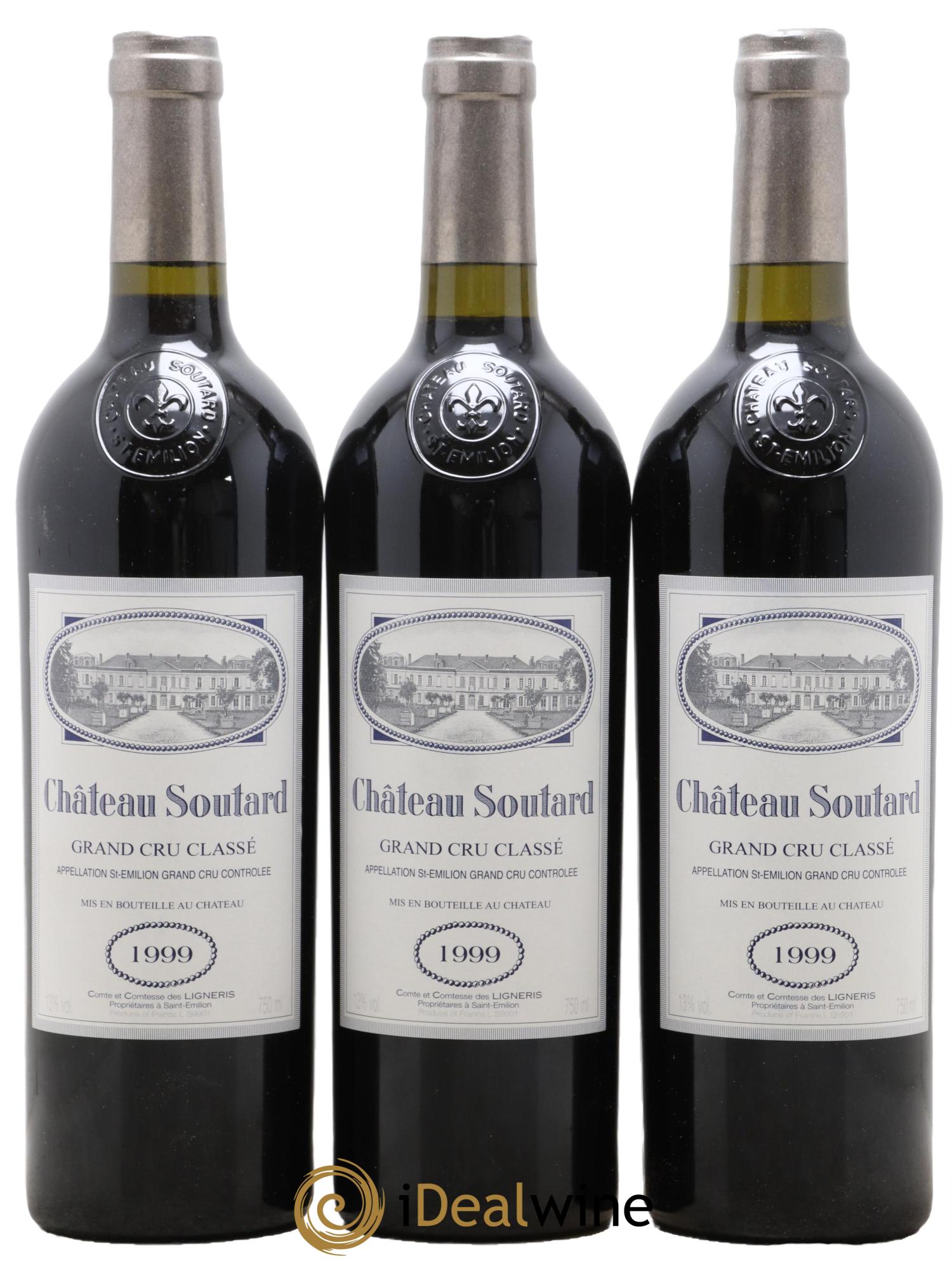 Château Soutard Grand Cru Classé 1999 - Lot de 12 bouteilles - 4