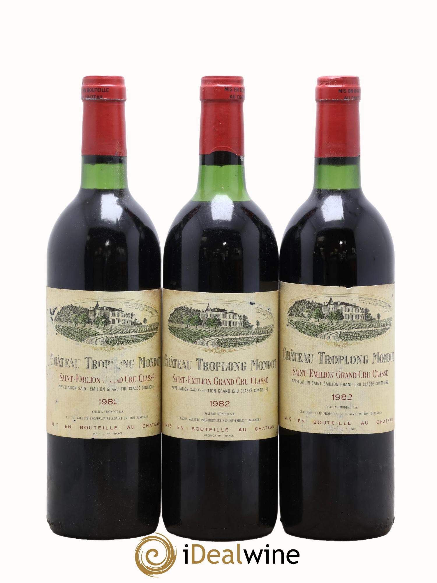 Château Troplong Mondot 1er Grand Cru Classé B 1982 - Lot of 12 bottles - 4