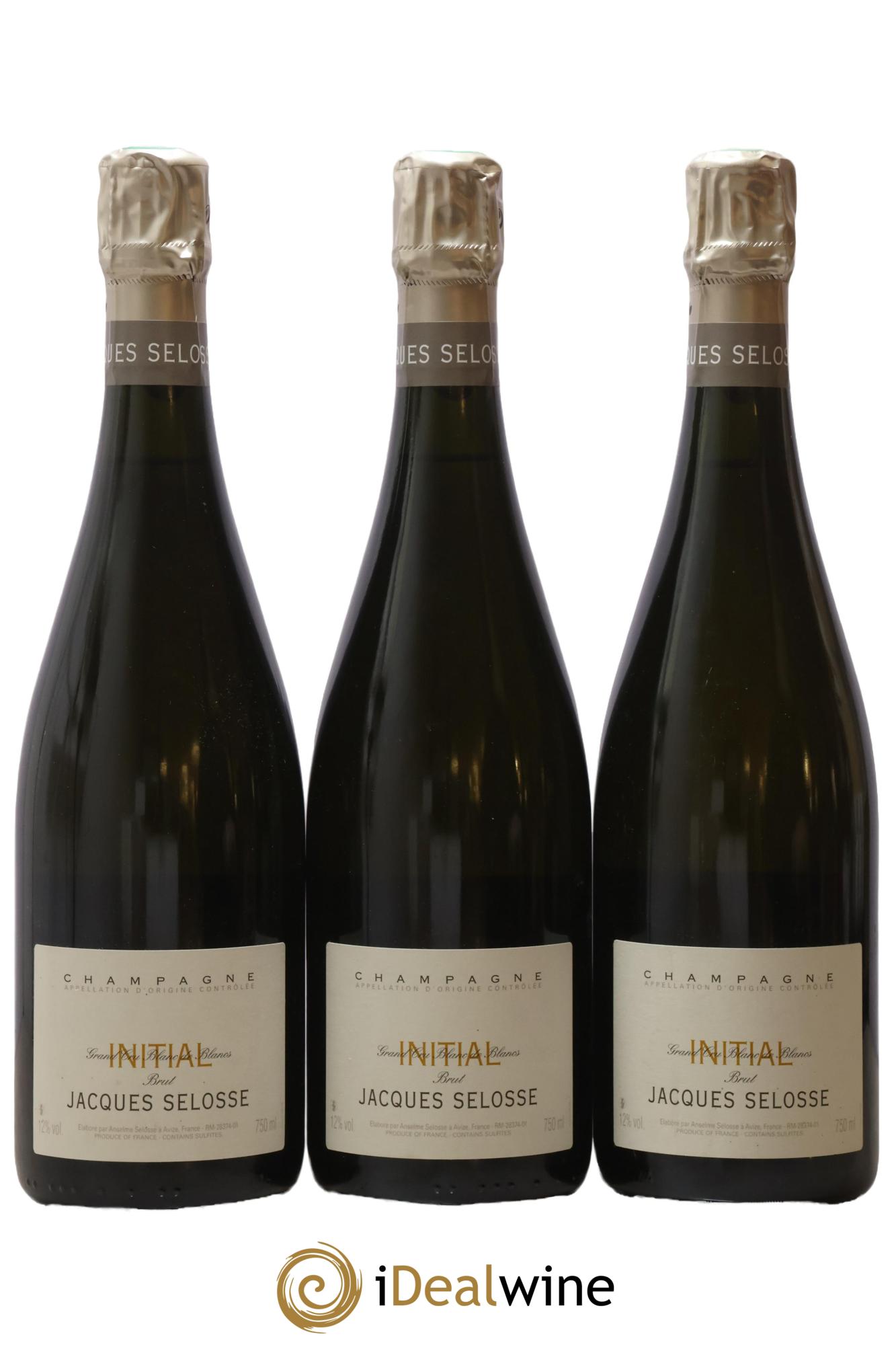 Initial Brut Jacques Selosse - Lot de 3 bouteilles - 0