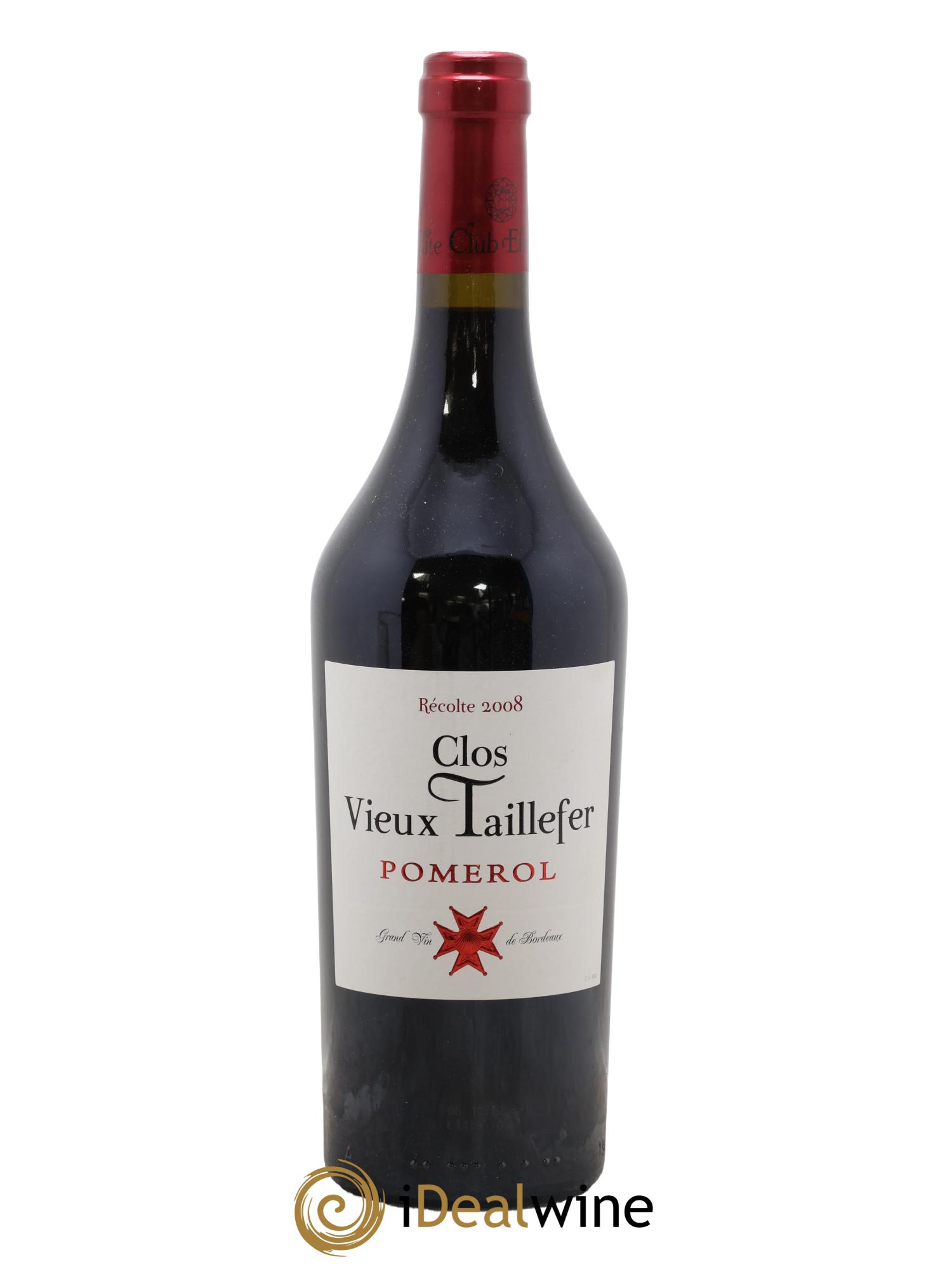 Pomerol Clos Vieux Taillefer 2008 - Posten von 1 Flasche - 0