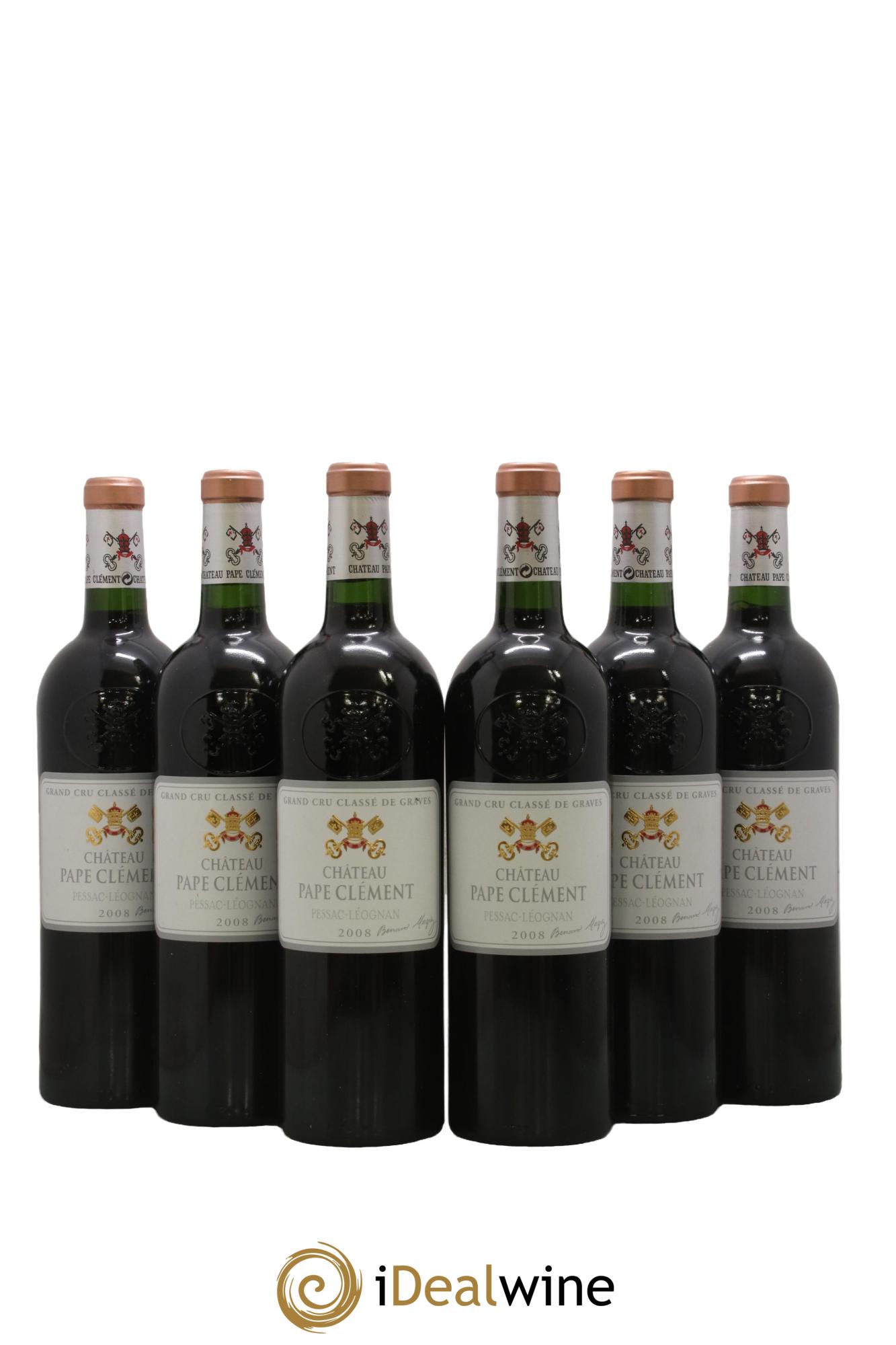 Château Pape Clément Cru Classé de Graves 2008 - Lot de 6 bouteilles - 0