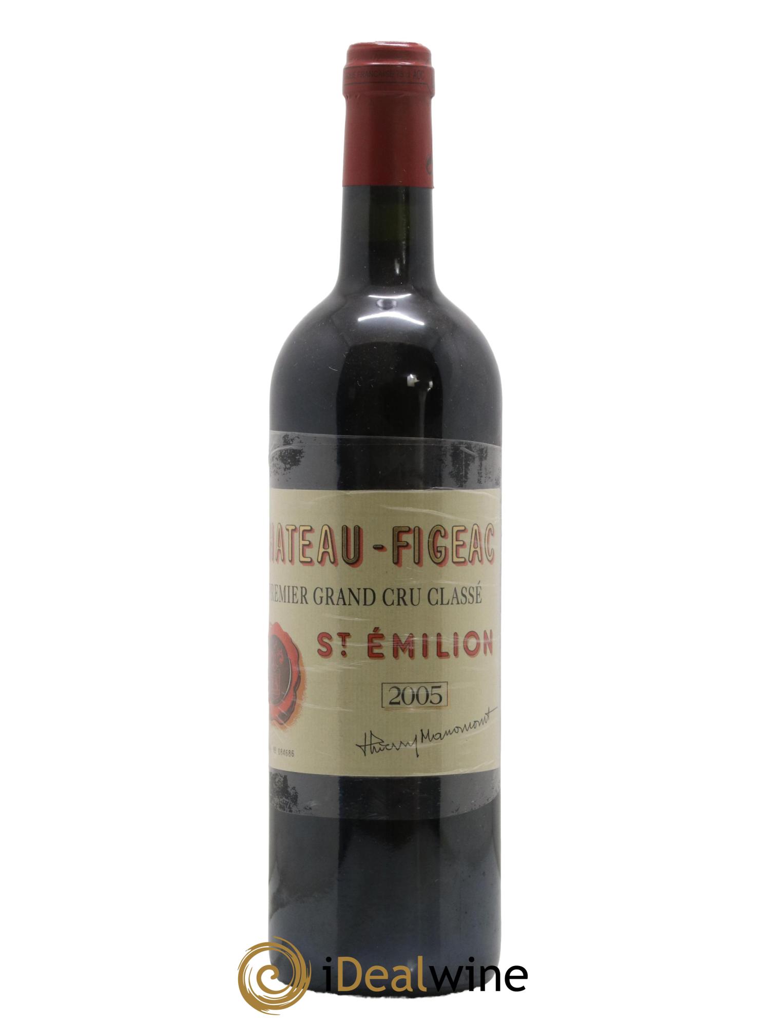 Château Figeac 1er Grand Cru Classé A 2005 - Lot de 1 bouteille - 0