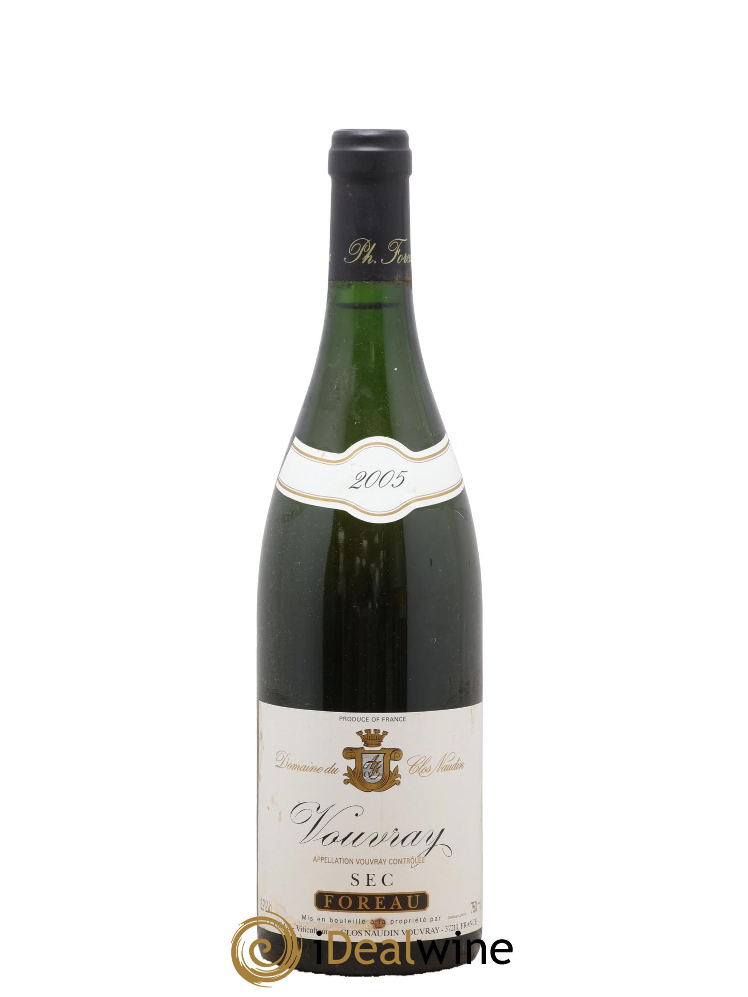 Vouvray Sec Clos Naudin - Philippe Foreau 2005 - Posten von 1 Flasche - 0